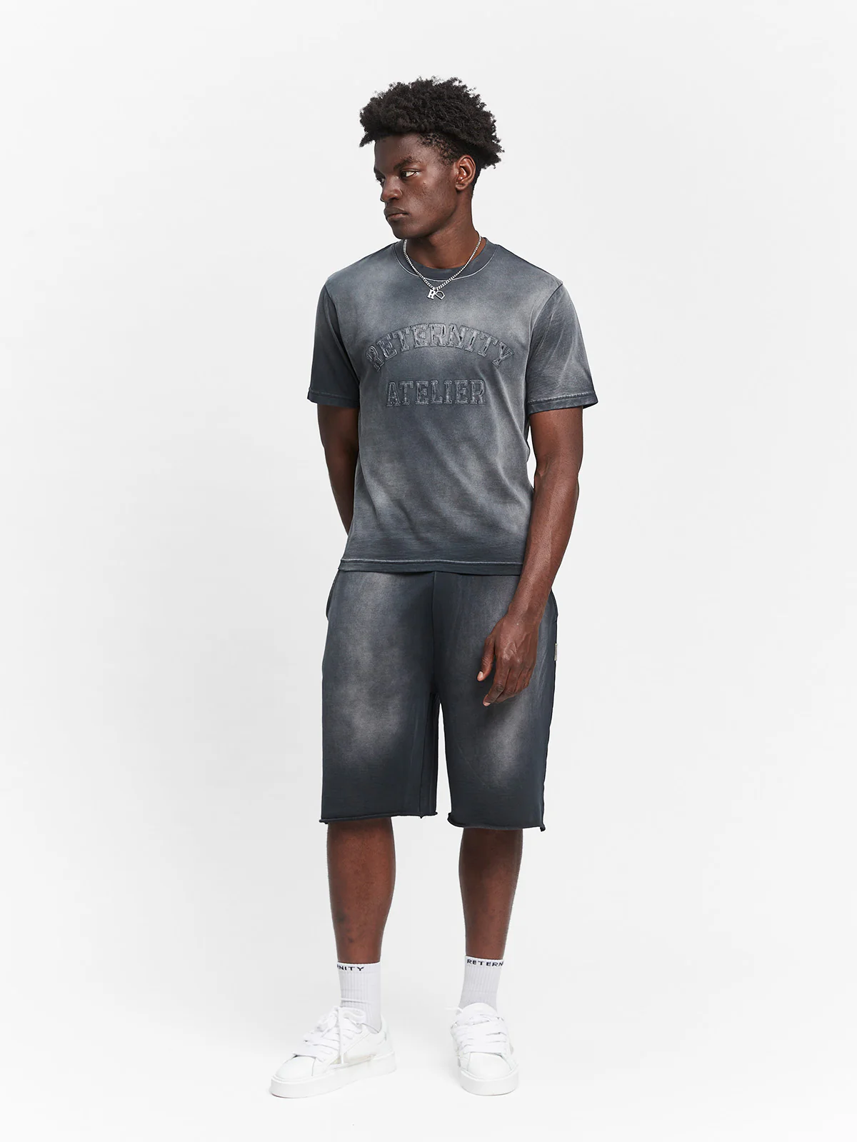 ÉVÉNIE SLIM FIT T-SHIRT - WASHED BLACK - Image 6