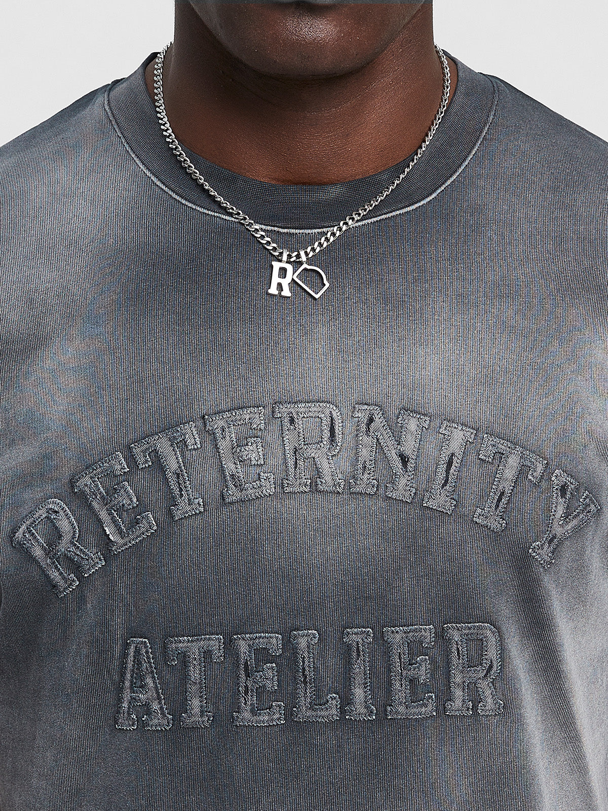 ÉVÉNIE SLIM FIT T-SHIRT - WASHED BLACK - Image 7