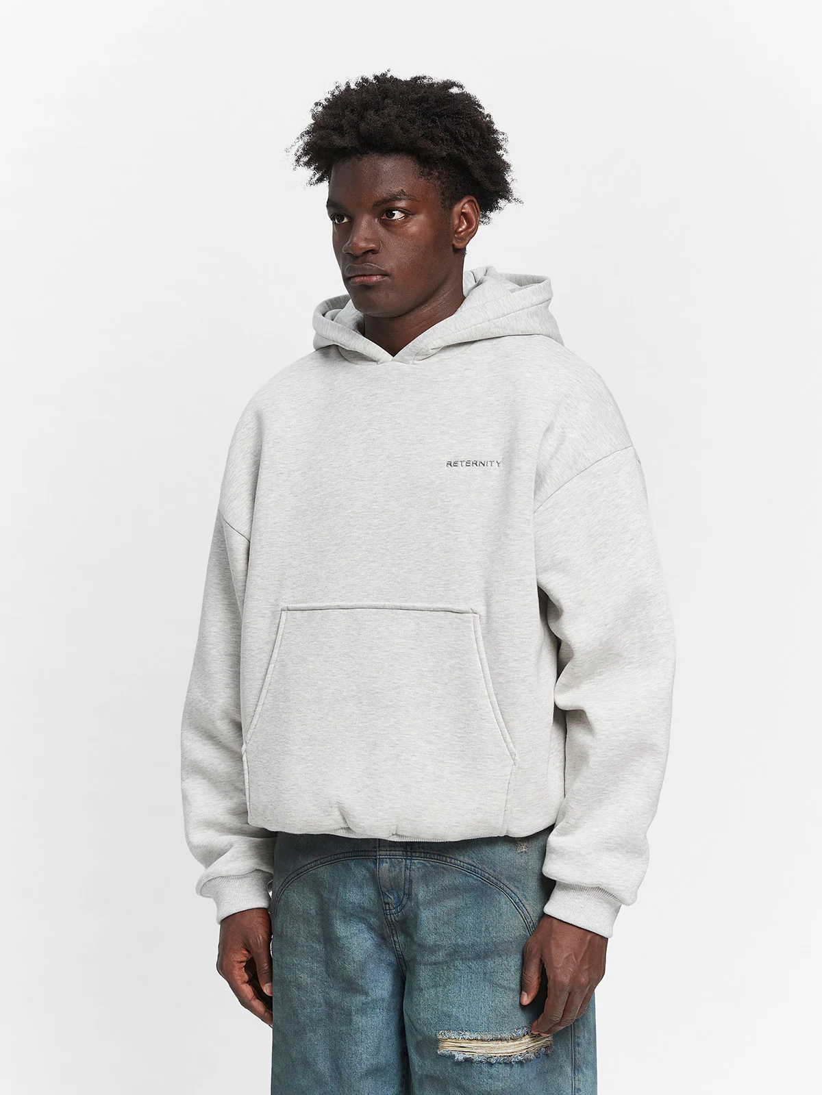ÉVO HOODIE - MELANGE GREY - Image 3