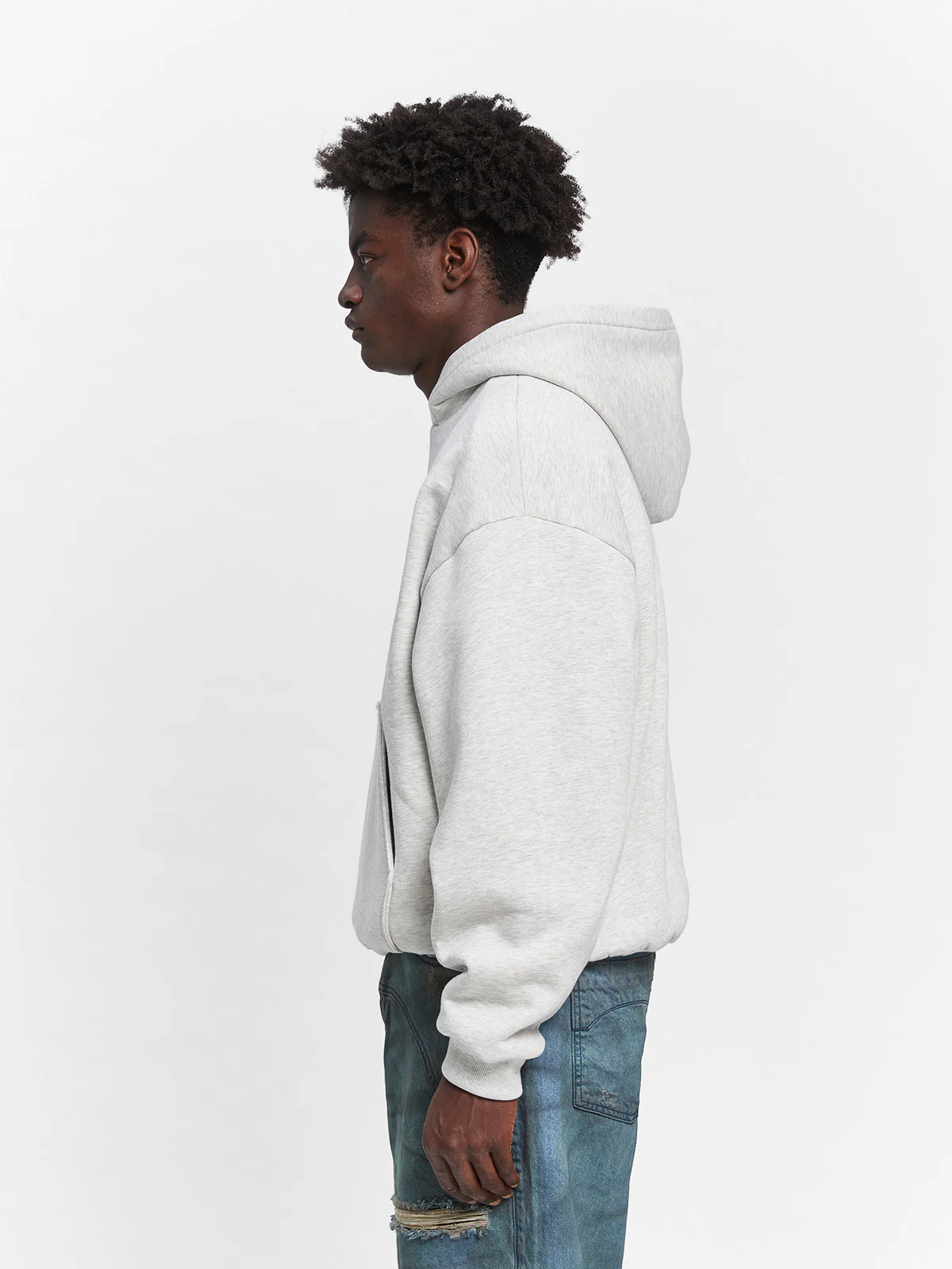 ÉVO HOODIE - MELANGE GREY - Image 4