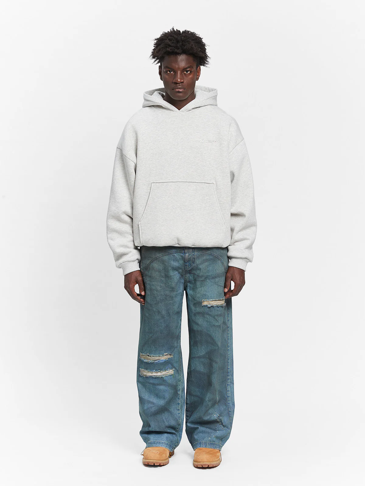 ÉVO HOODIE - MELANGE GREY - Image 6