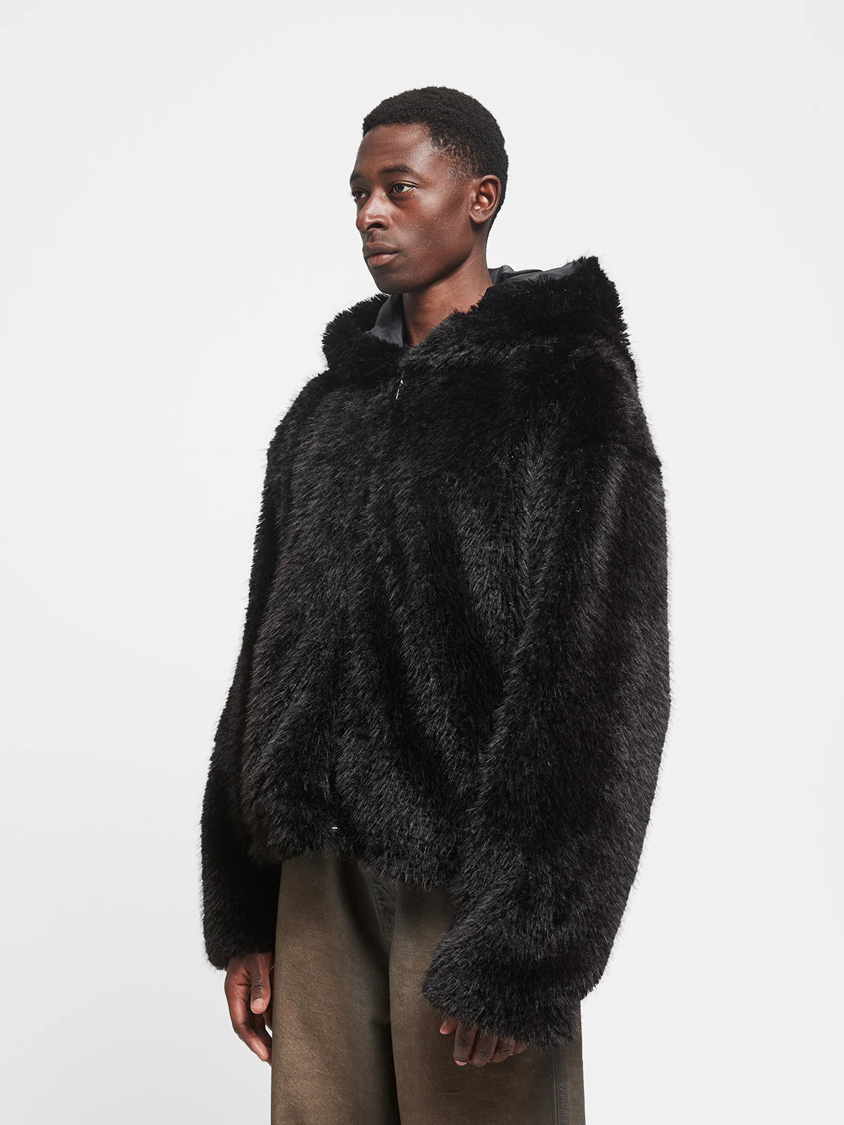 NOIR FUR JACKET - BLACK - Image 3