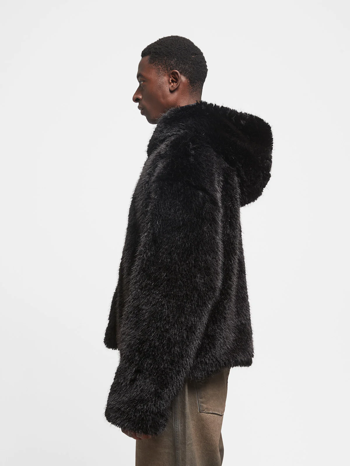 NOIR FUR JACKET - BLACK - Image 4