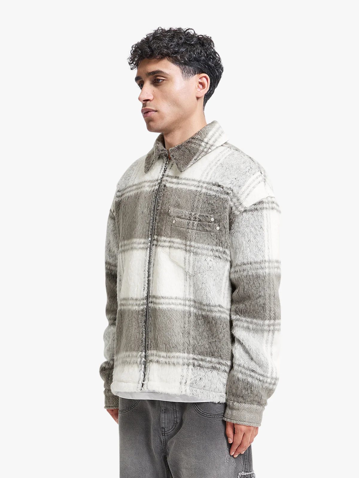 FLANNEL - GREY/WHITE - Image 3
