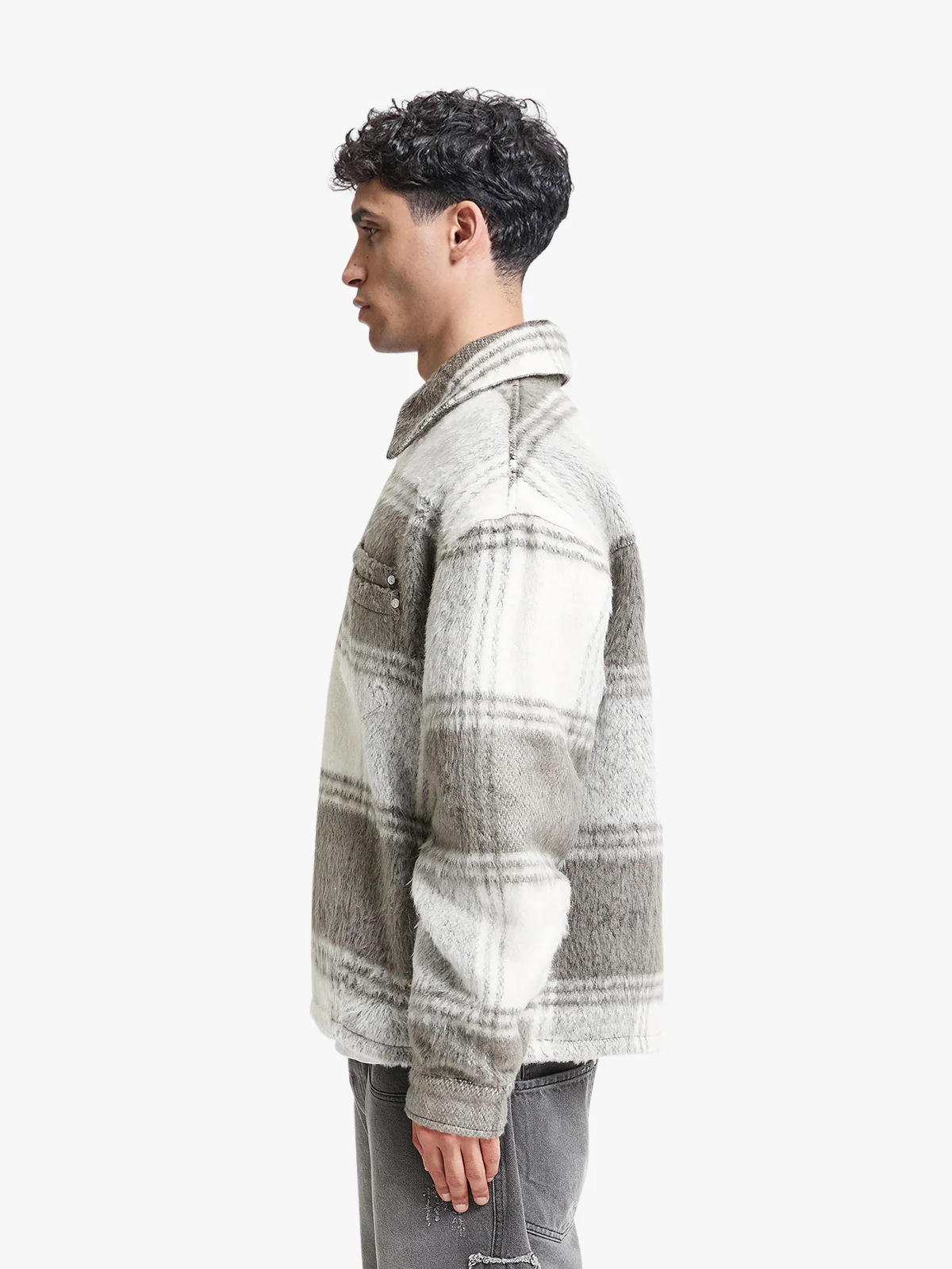 FLANNEL - GREY/WHITE - Image 4