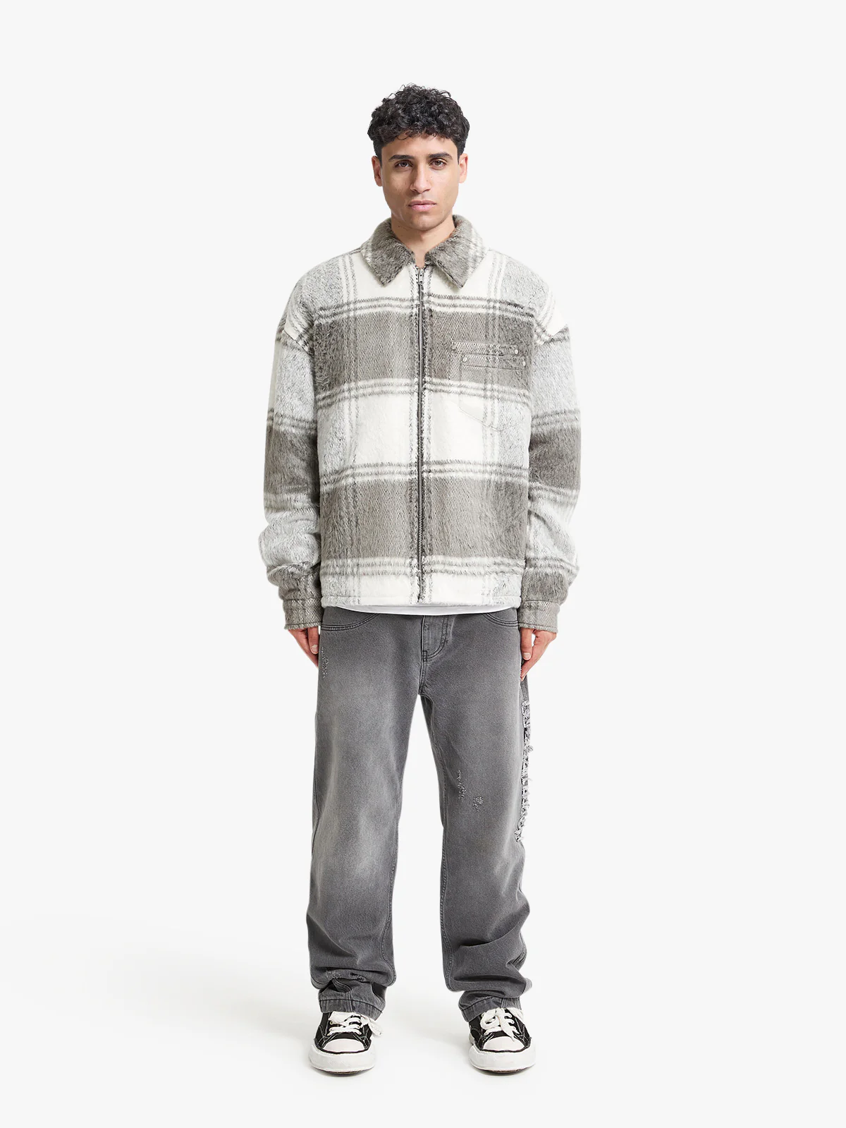 FLANNEL - GREY/WHITE - Image 6