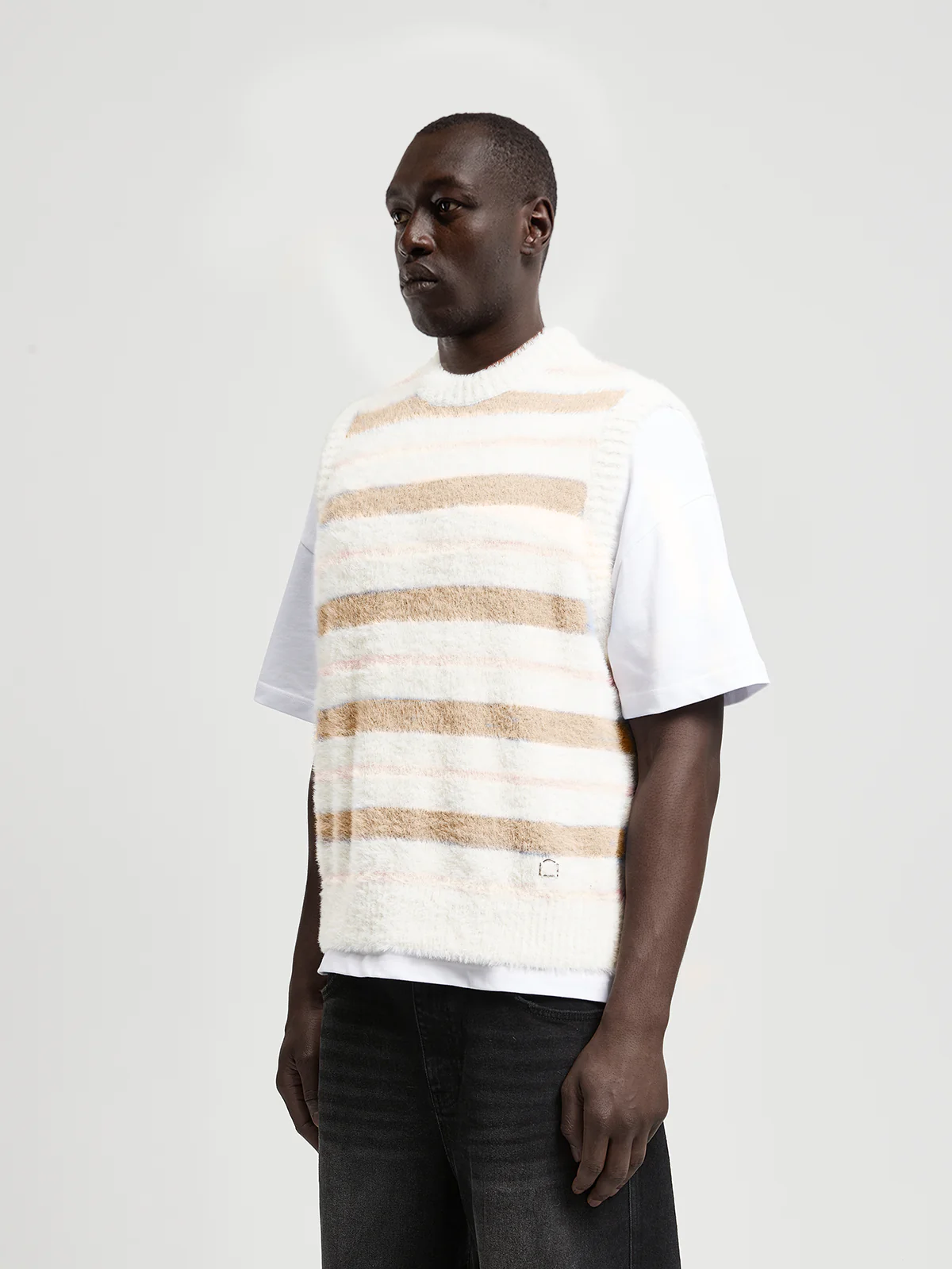 FURRY KNIT PULLUNDER - STRIPED - Image 3