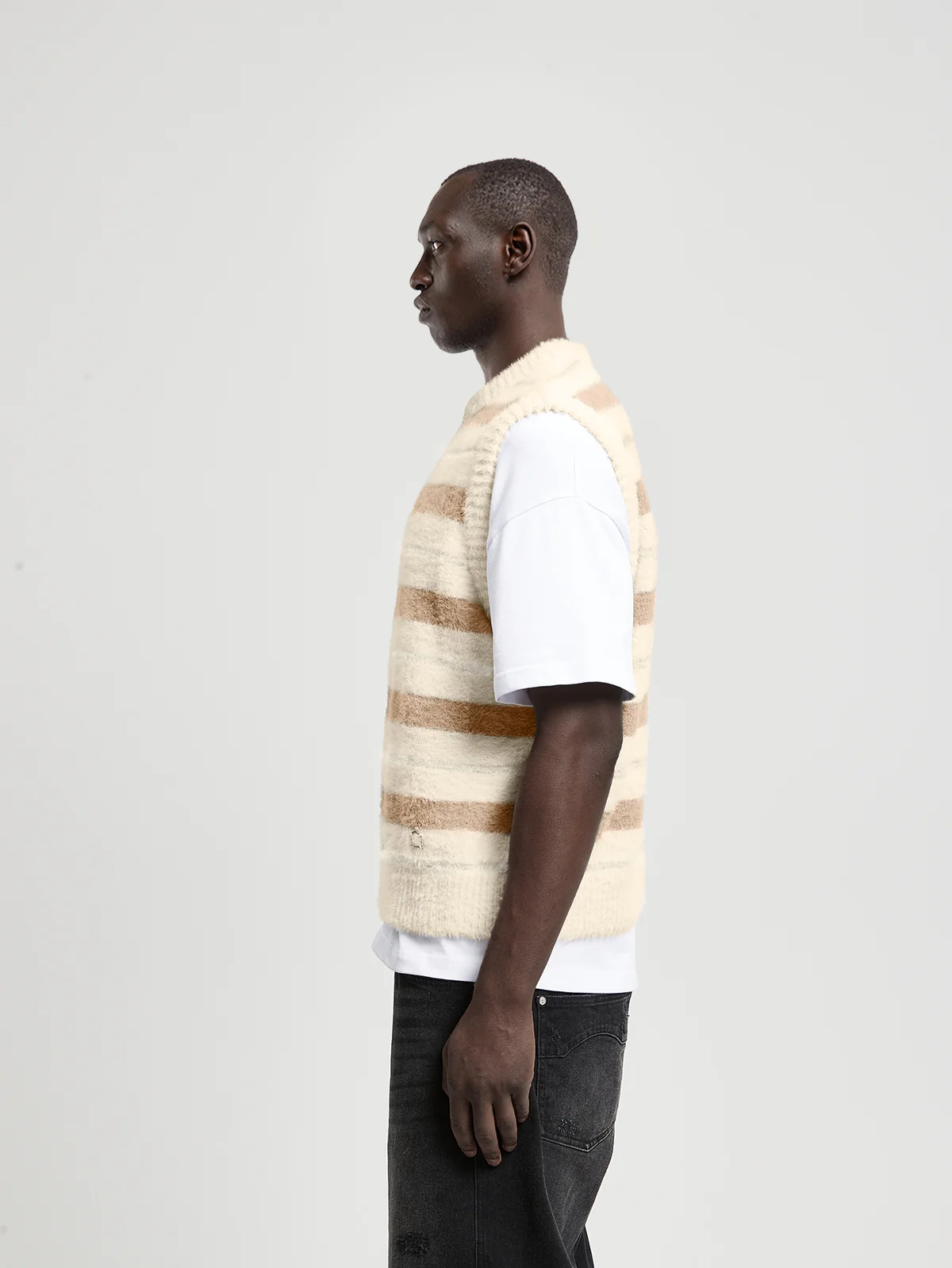 FURRY KNIT PULLUNDER - STRIPED - Image 4