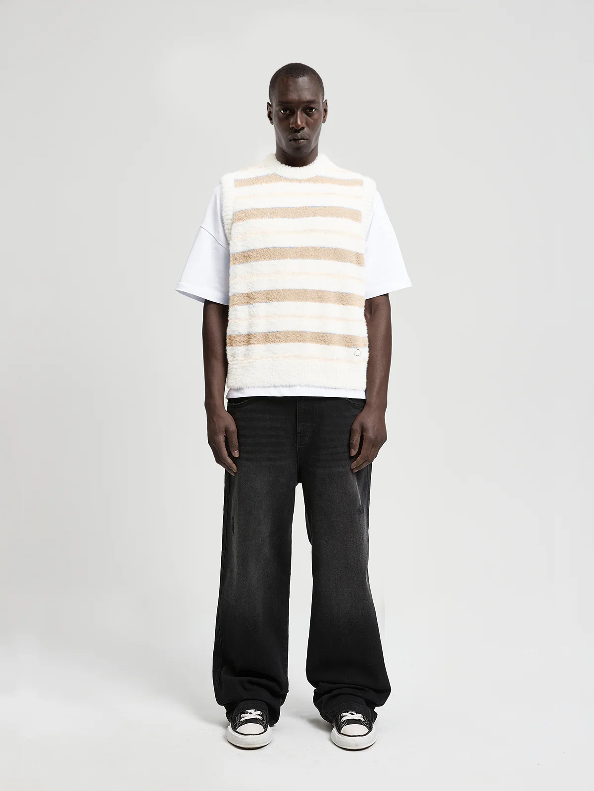 FURRY KNIT PULLUNDER - STRIPED - Image 6