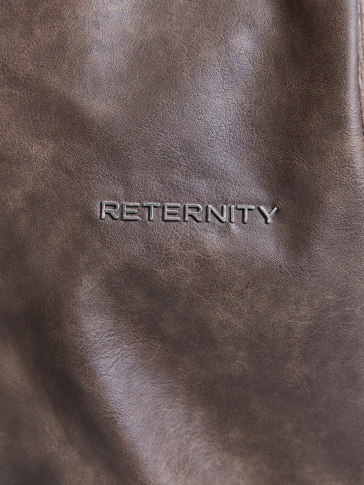 HOODED LEATHER JACKET - VINTAGE BROWN - Image 7