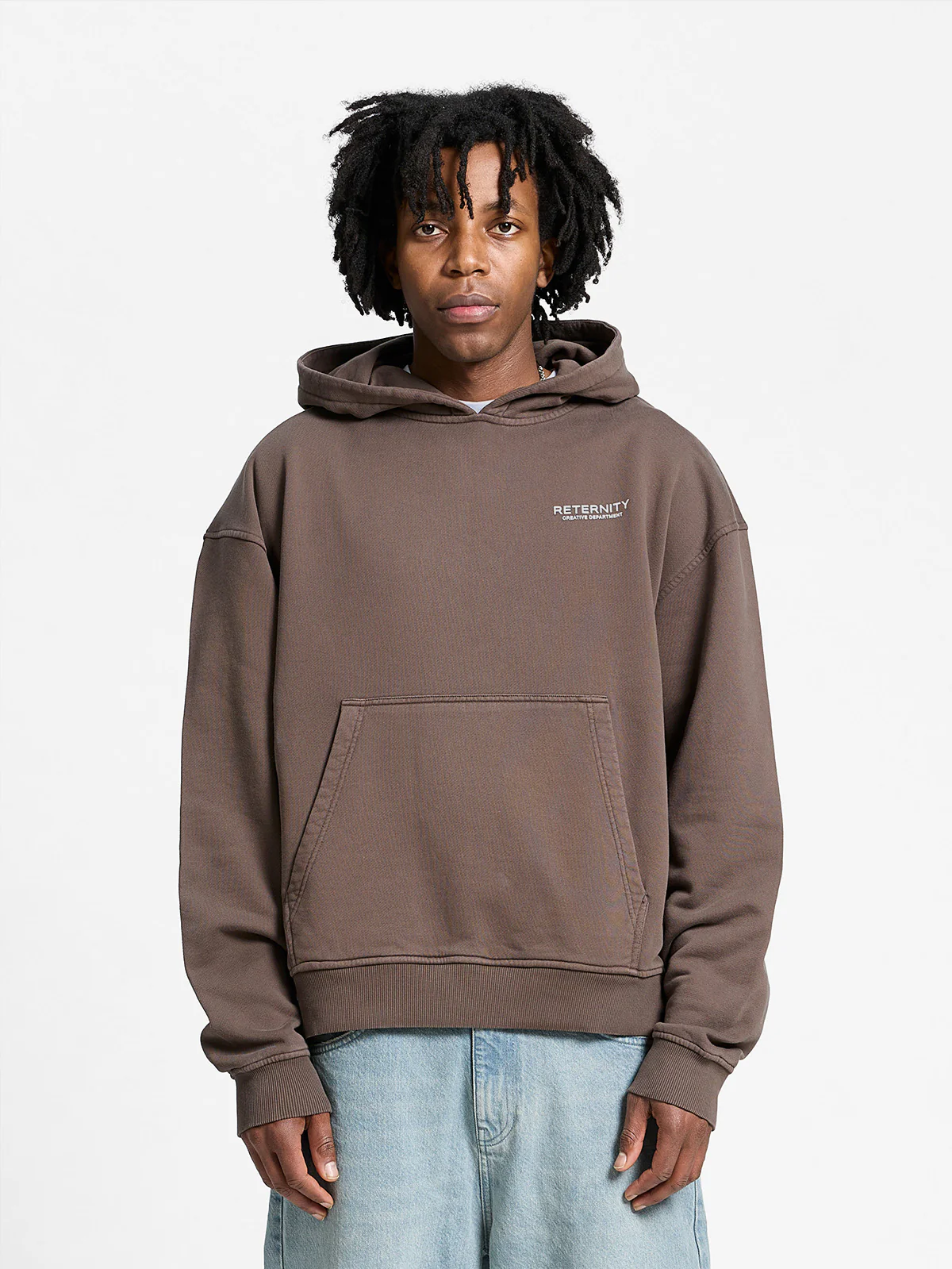 CREATIVE DEPT HOODIE - BROWN - Image 3