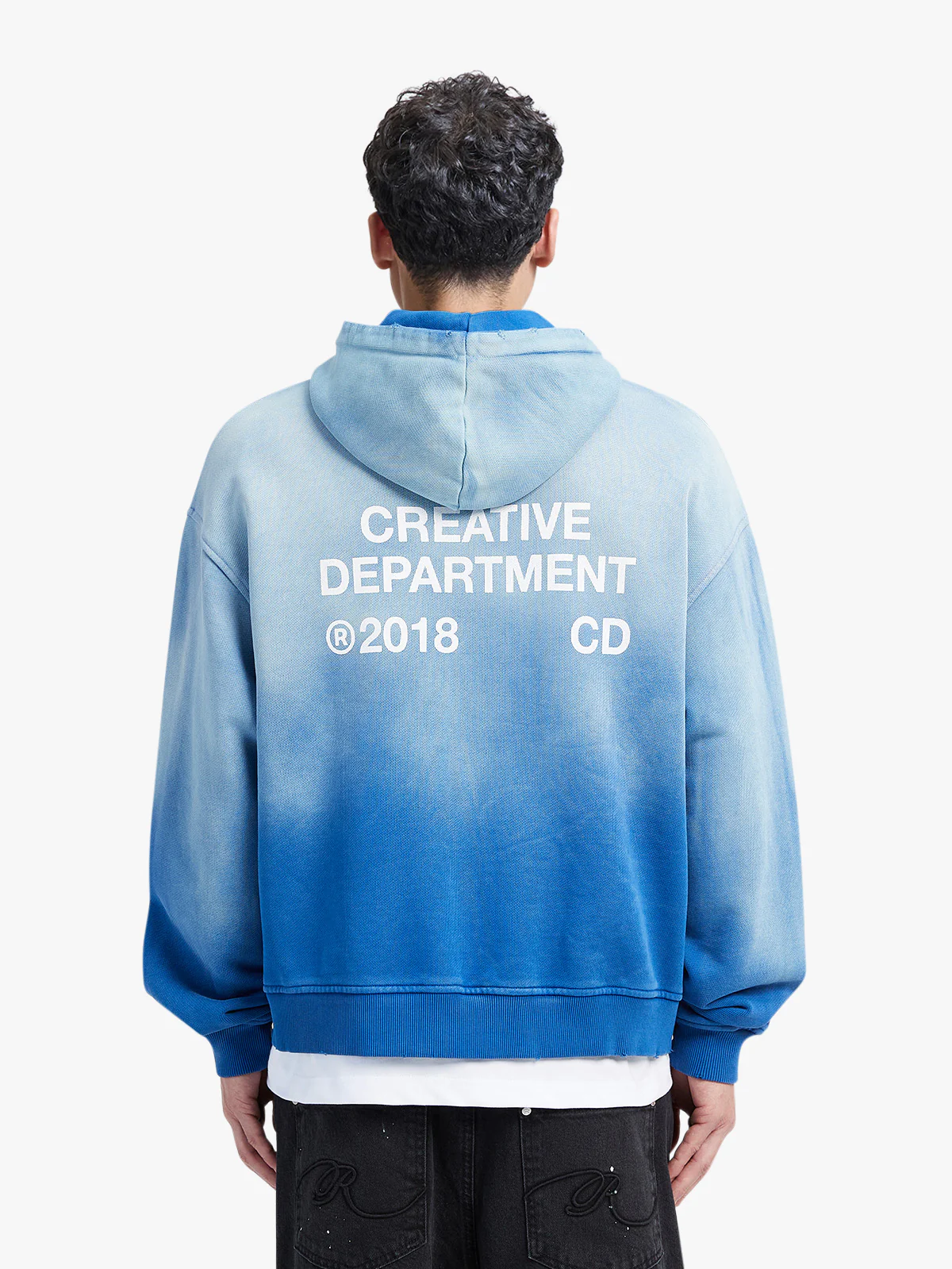 CREATIVE DEPT HOODIE - FADED BLUE - Image 6