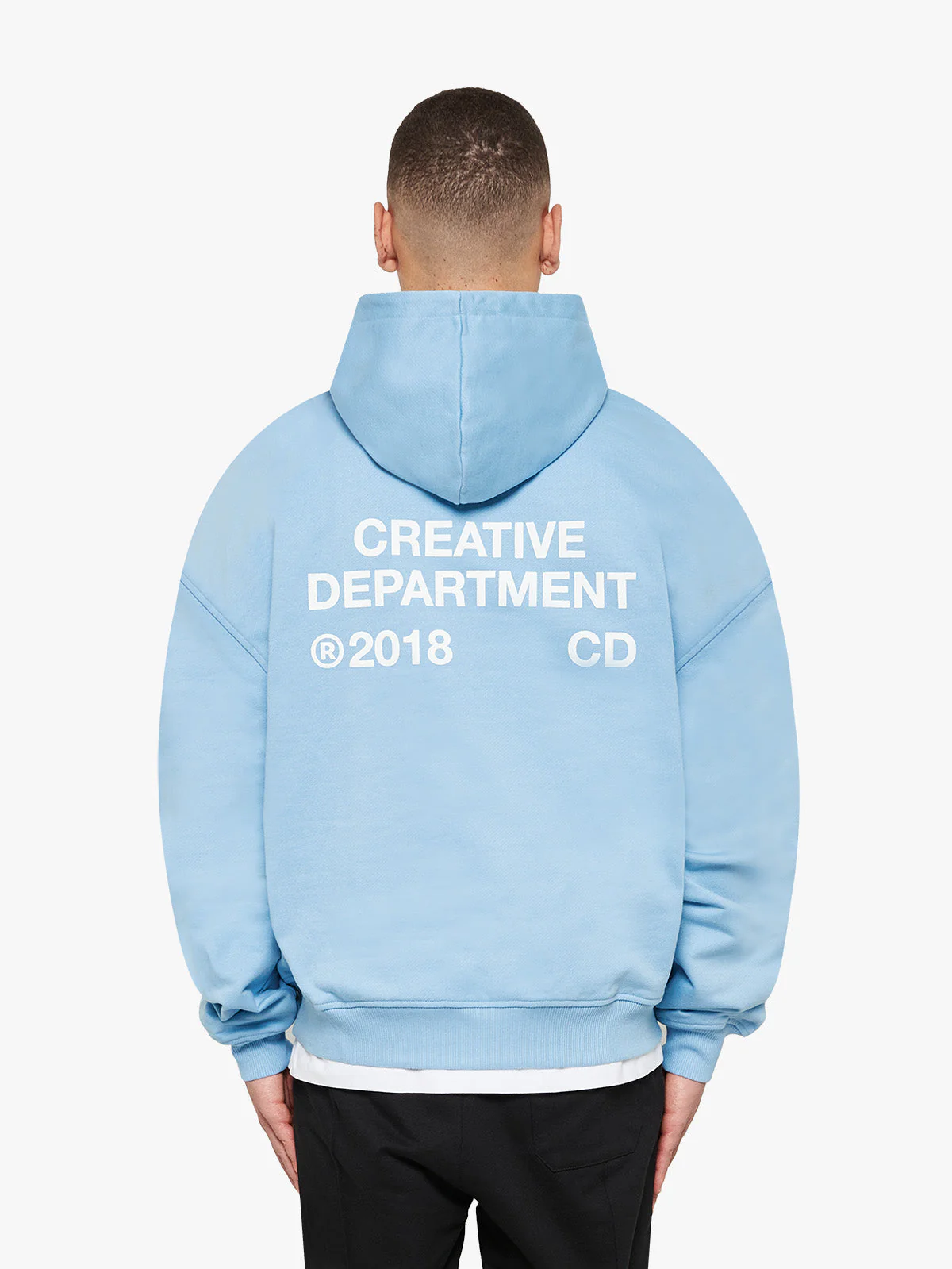 CREATIVE DEPT HOODIE - LIGHT BLUE - Image 6