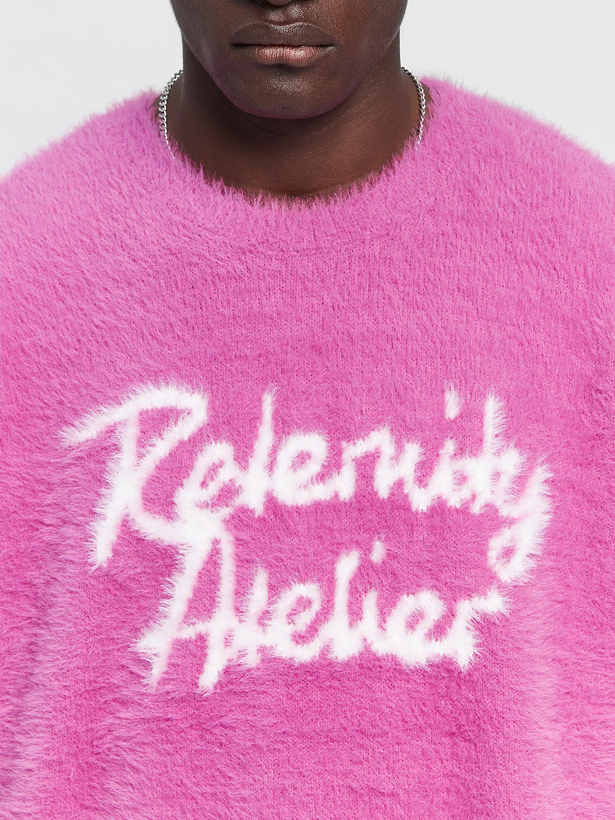INTERWOVEN FURRY KNIT - LILAC - Image 9