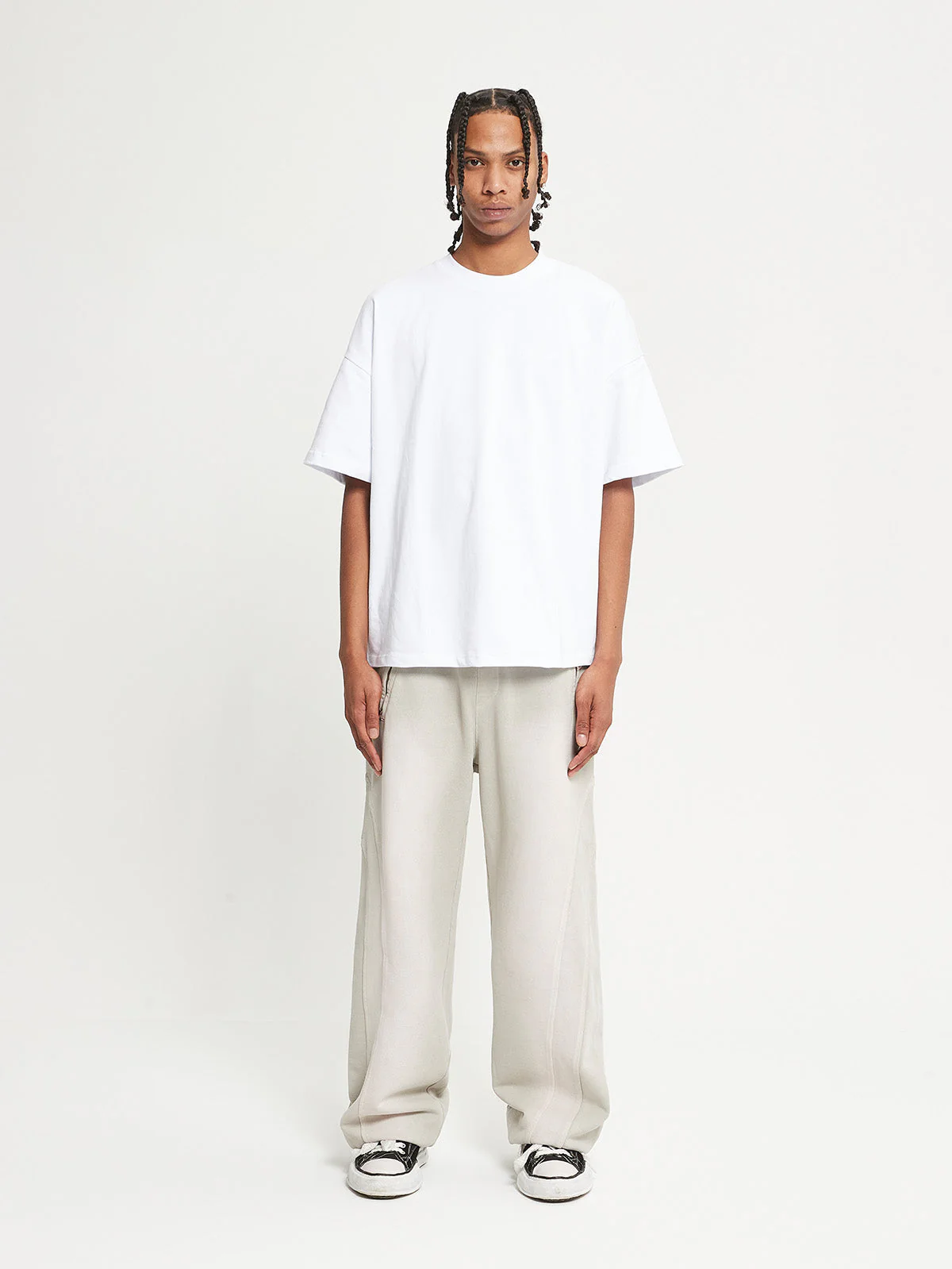 JOGGER PANTS - FADED CREAM - Image 6