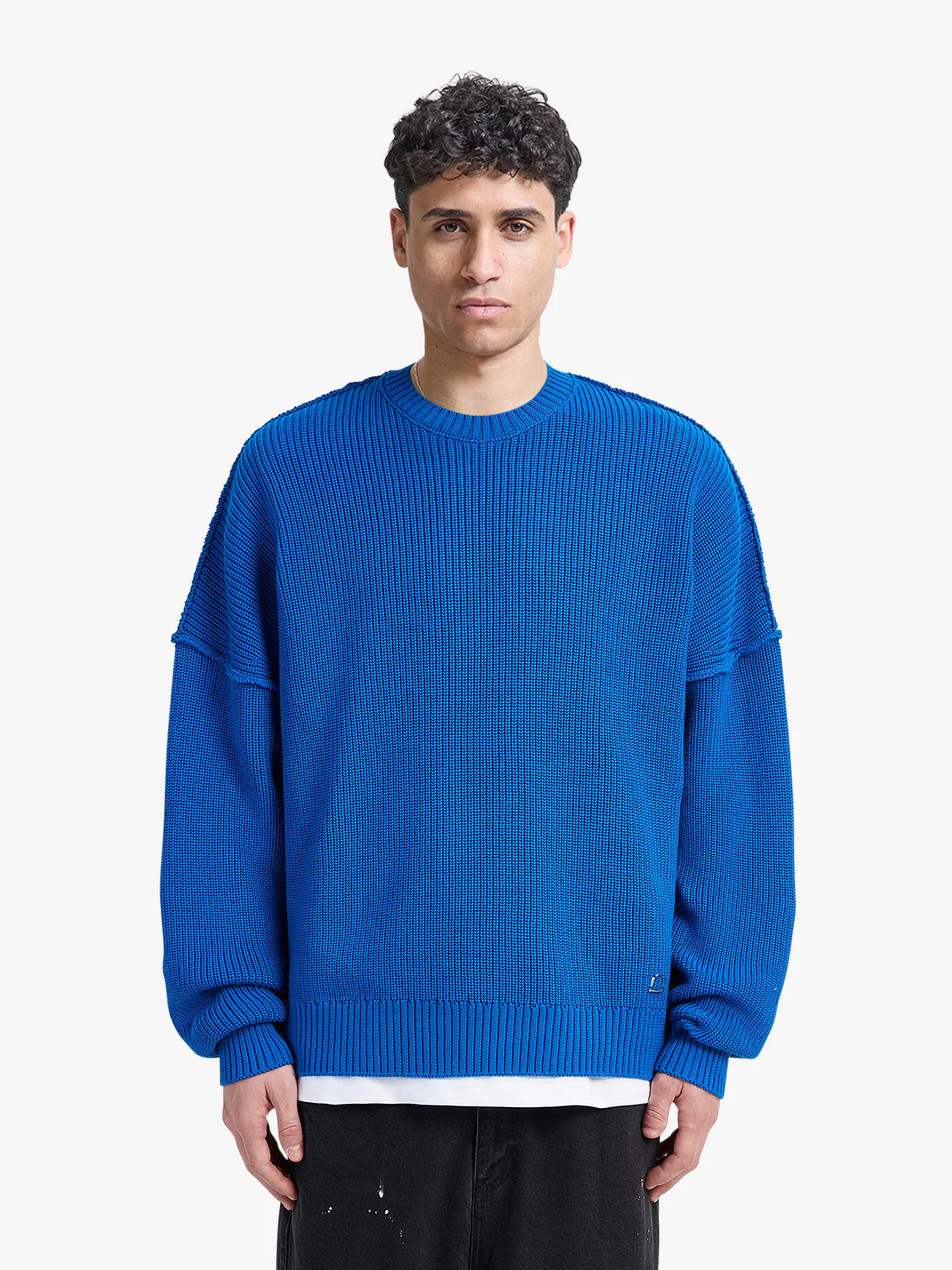 CREATIVE DEPT KNIT SWEATER - BLUE - Image 3