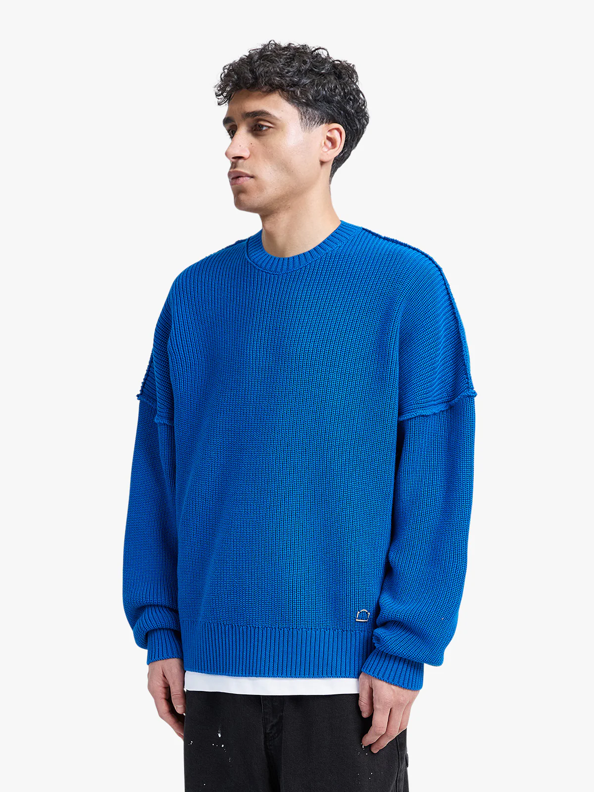 CREATIVE DEPT KNIT SWEATER - BLUE - Image 4