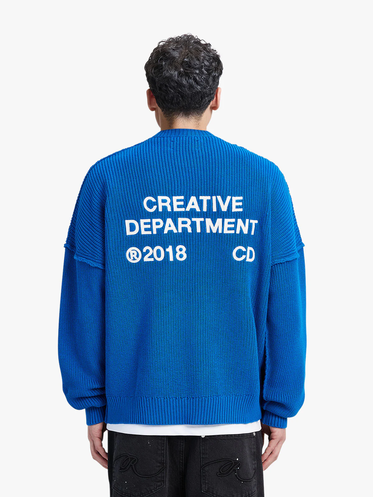 CREATIVE DEPT KNIT SWEATER - BLUE - Image 7