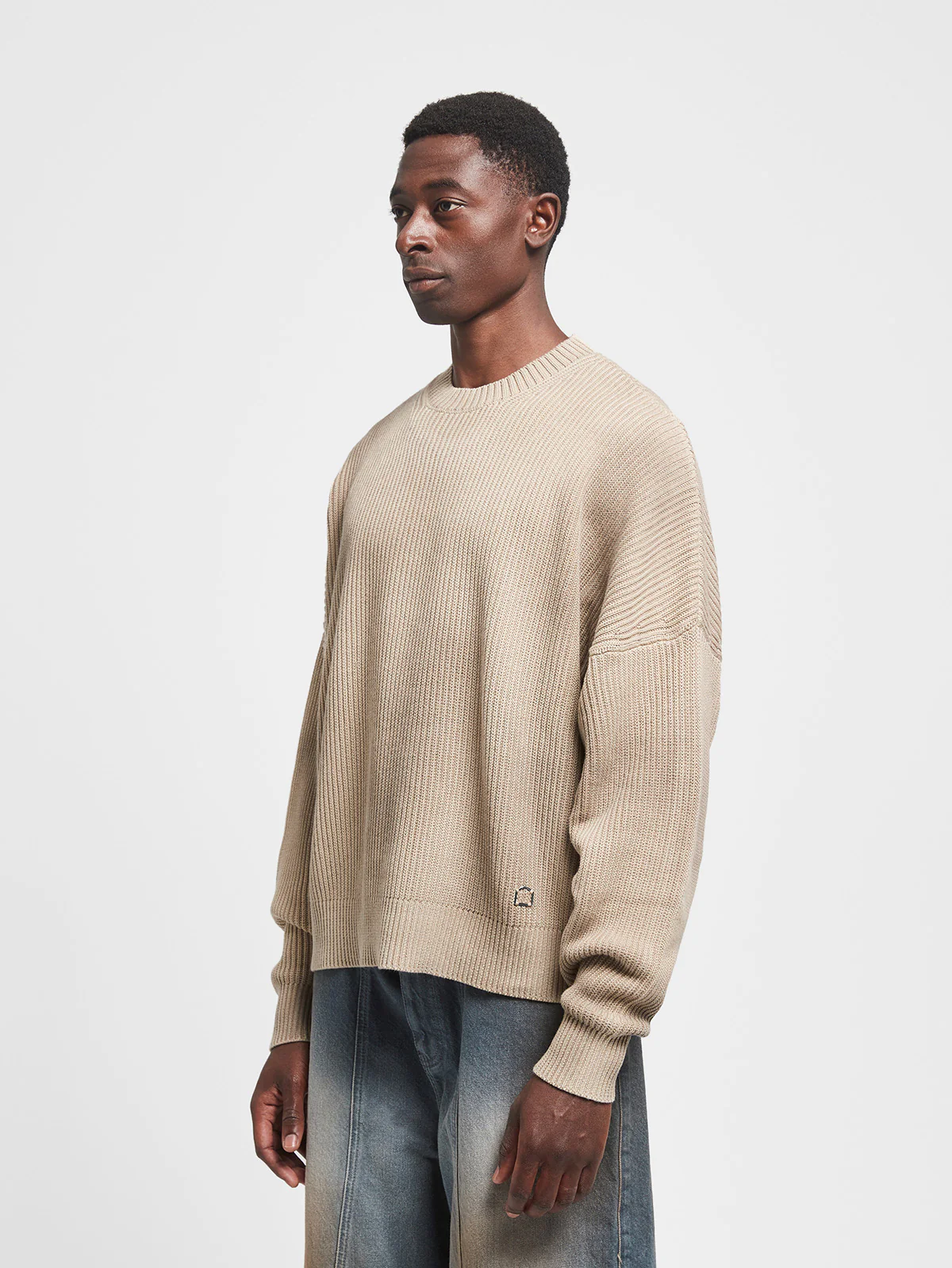 KNIT SWEATER - DIRTY CREAM - Image 3