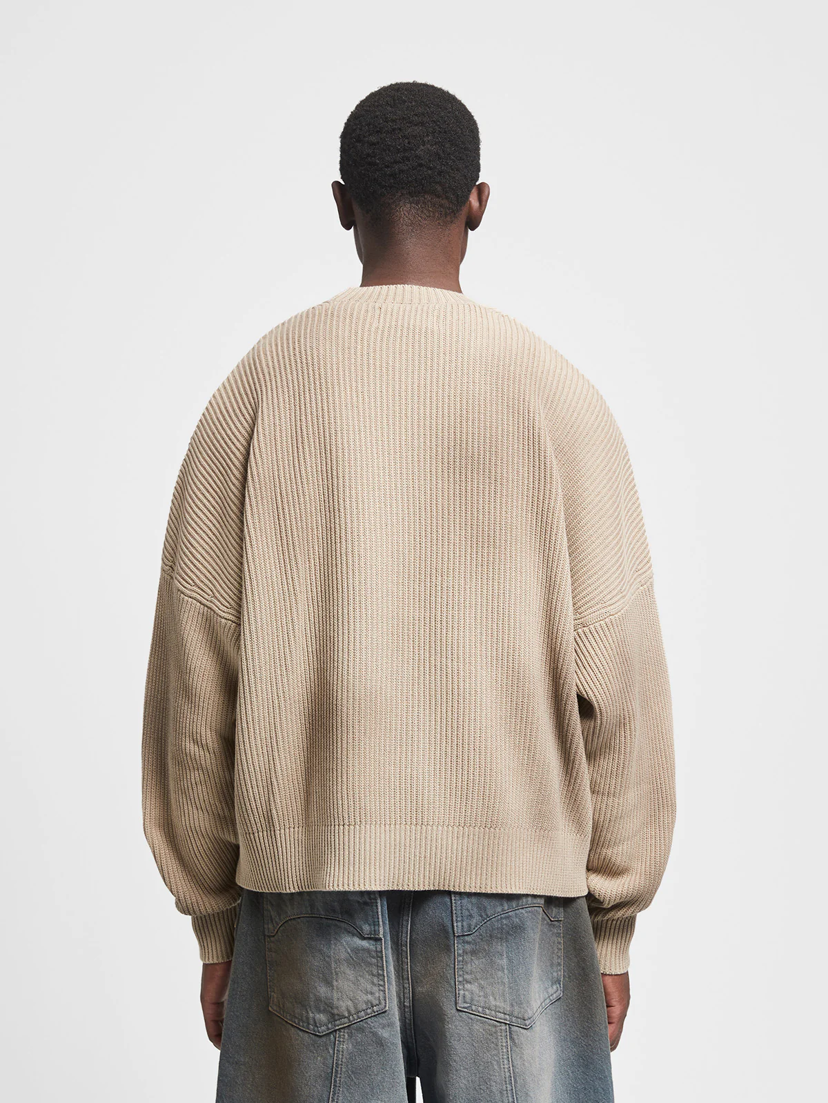 KNIT SWEATER - DIRTY CREAM - Image 5