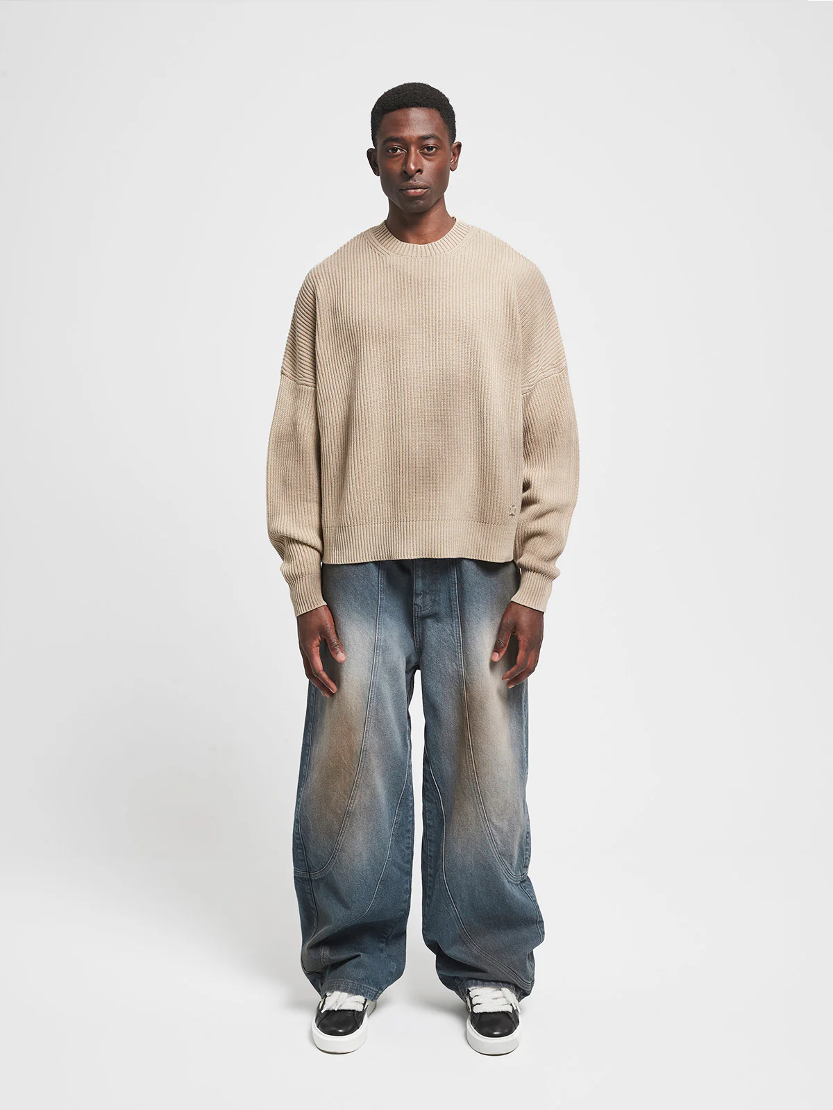 KNIT SWEATER - DIRTY CREAM - Image 6