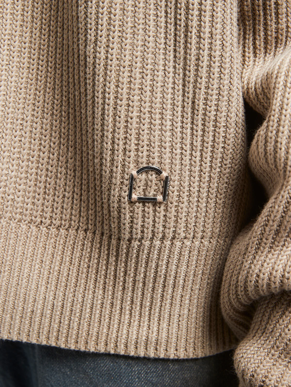 KNIT SWEATER - DIRTY CREAM - Image 7