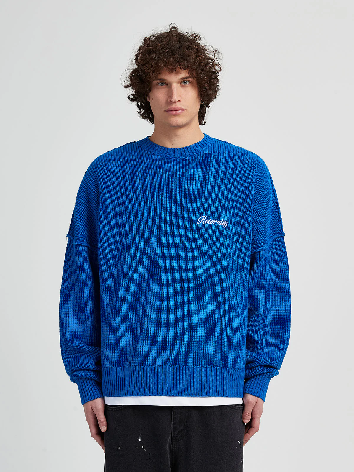 KNIT SWEATER THE TROPHY SERIES - BLUE - Image 3