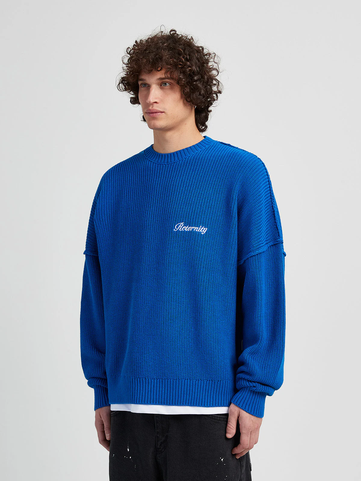 KNIT SWEATER THE TROPHY SERIES - BLUE - Image 4