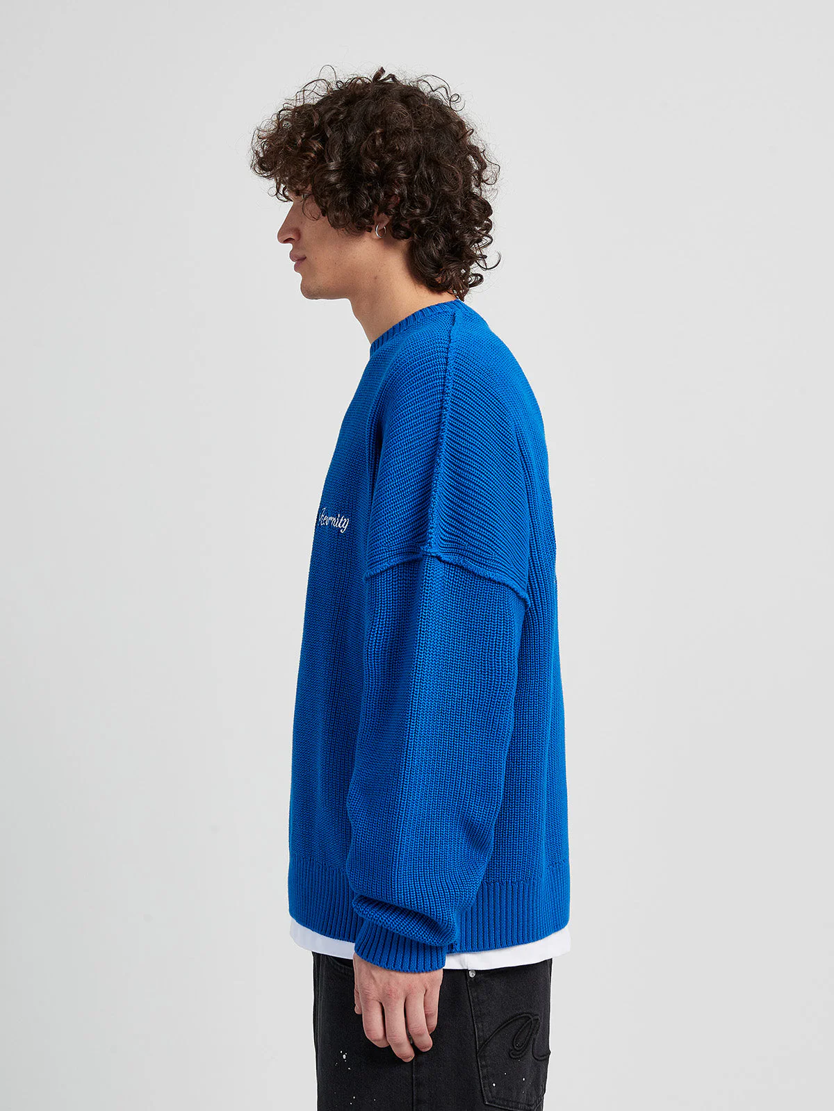 KNIT SWEATER THE TROPHY SERIES - BLUE - Image 5