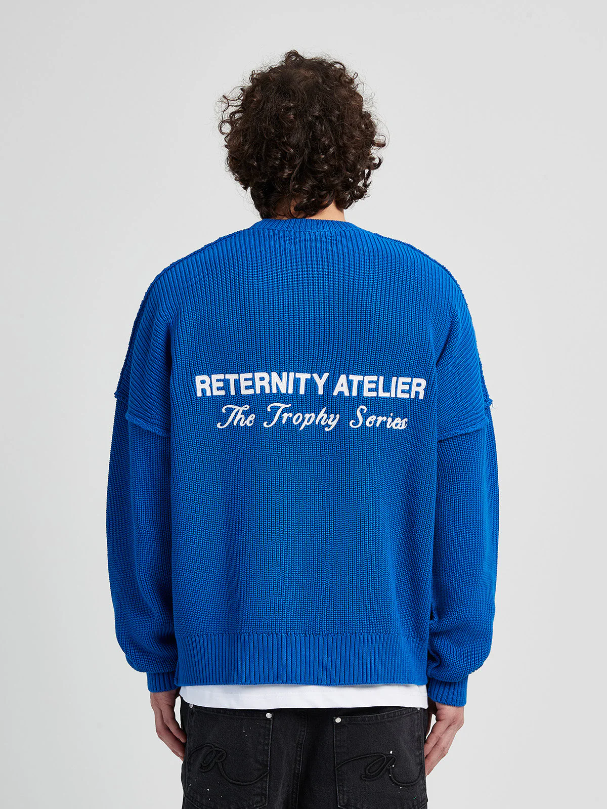 KNIT SWEATER THE TROPHY SERIES - BLUE - Image 6
