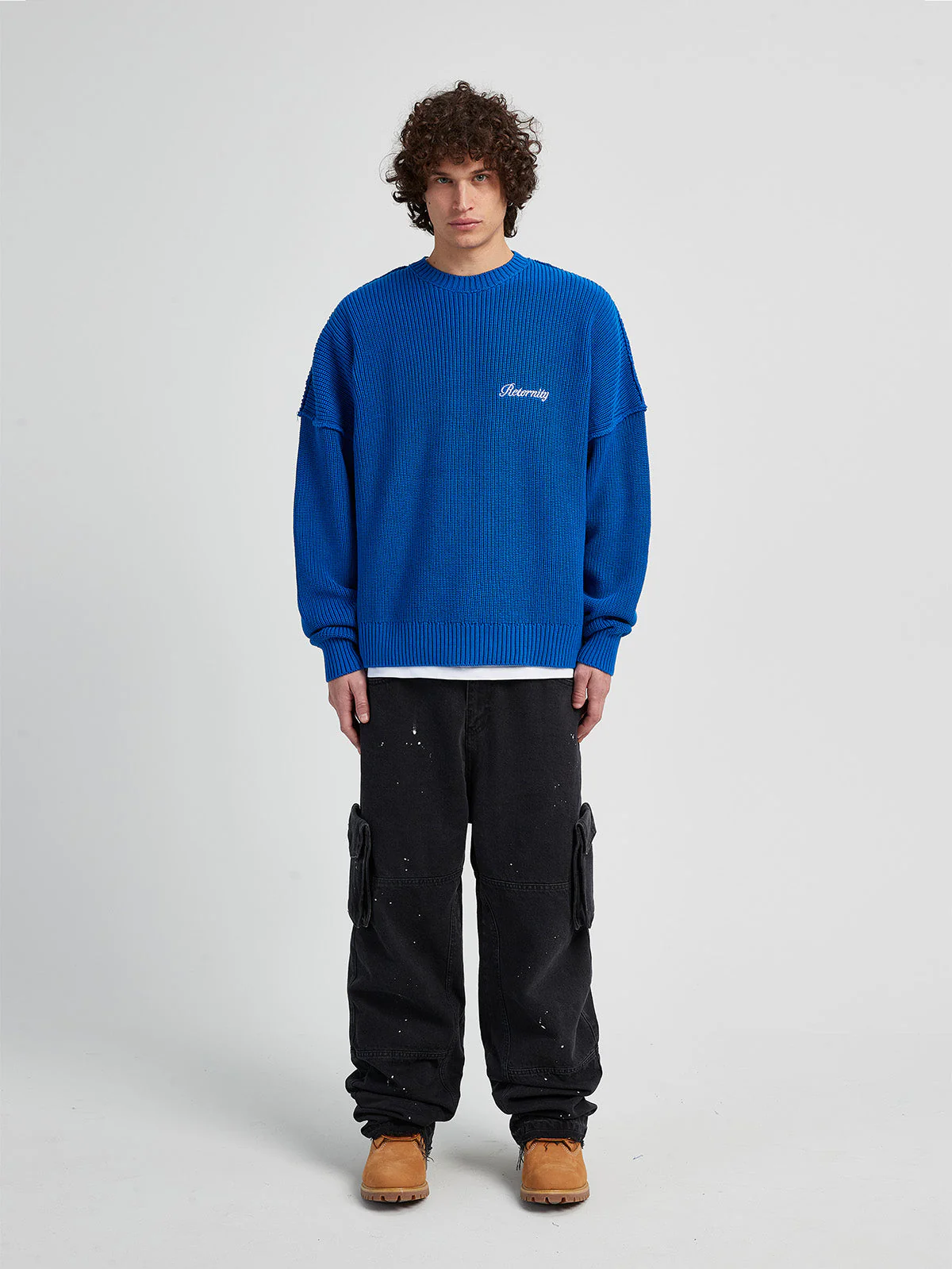 KNIT SWEATER THE TROPHY SERIES - BLUE - Image 7