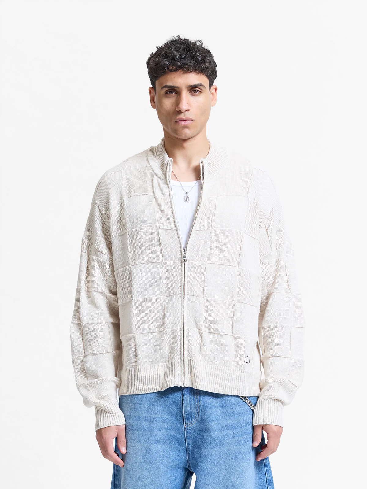 L’OUVRAGE KNIT JACKET - BEIGE - Image 2
