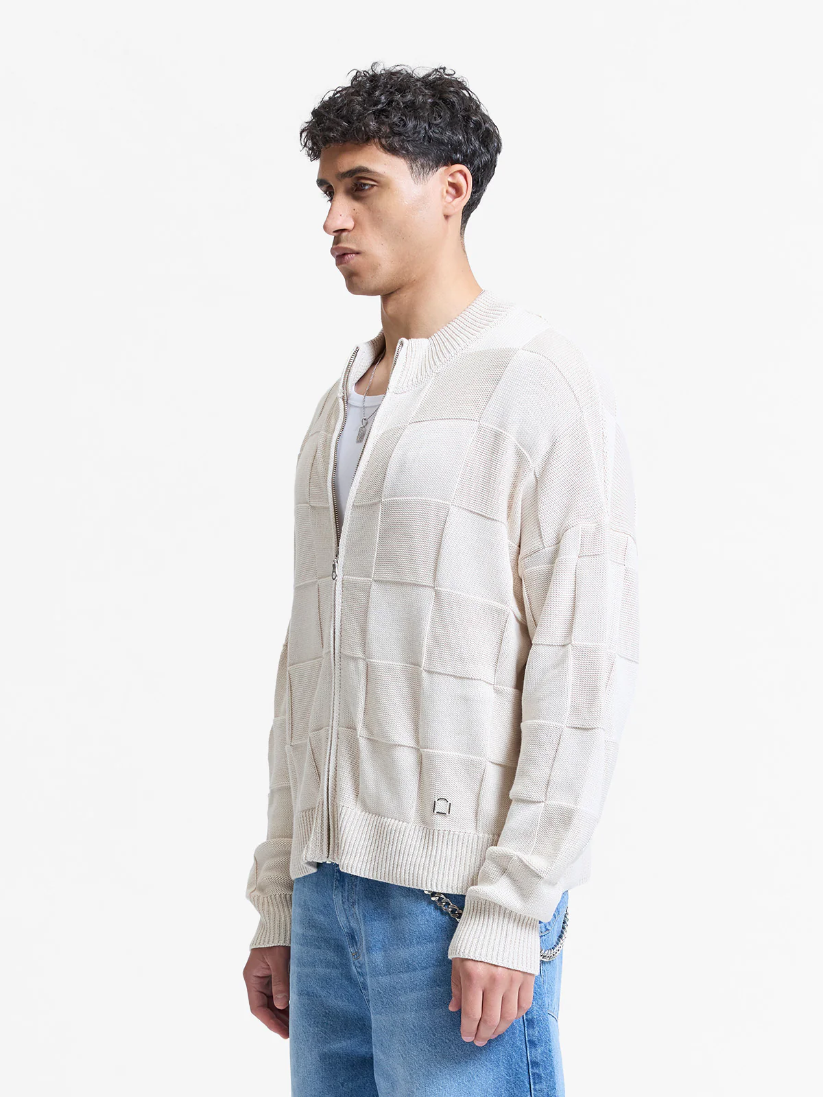 L’OUVRAGE KNIT JACKET - BEIGE - Image 3