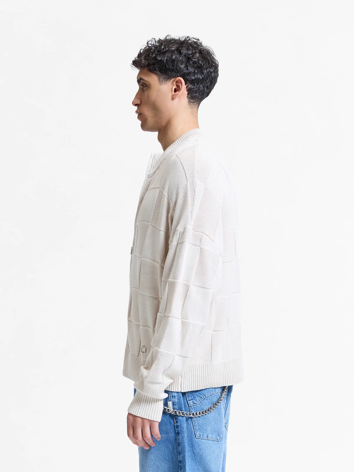 L’OUVRAGE KNIT JACKET - BEIGE - Image 4