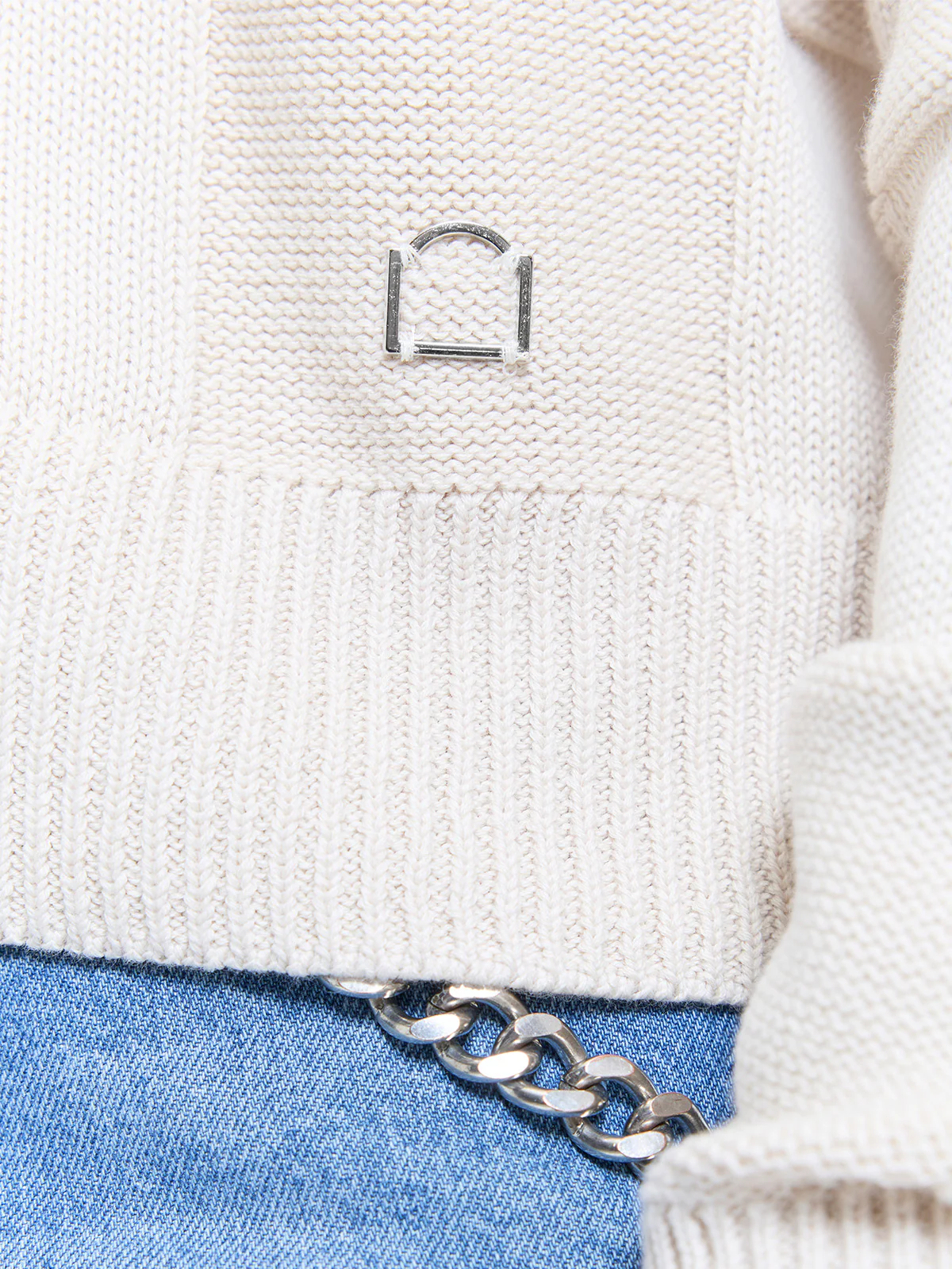 L’OUVRAGE KNIT JACKET - BEIGE - Image 8