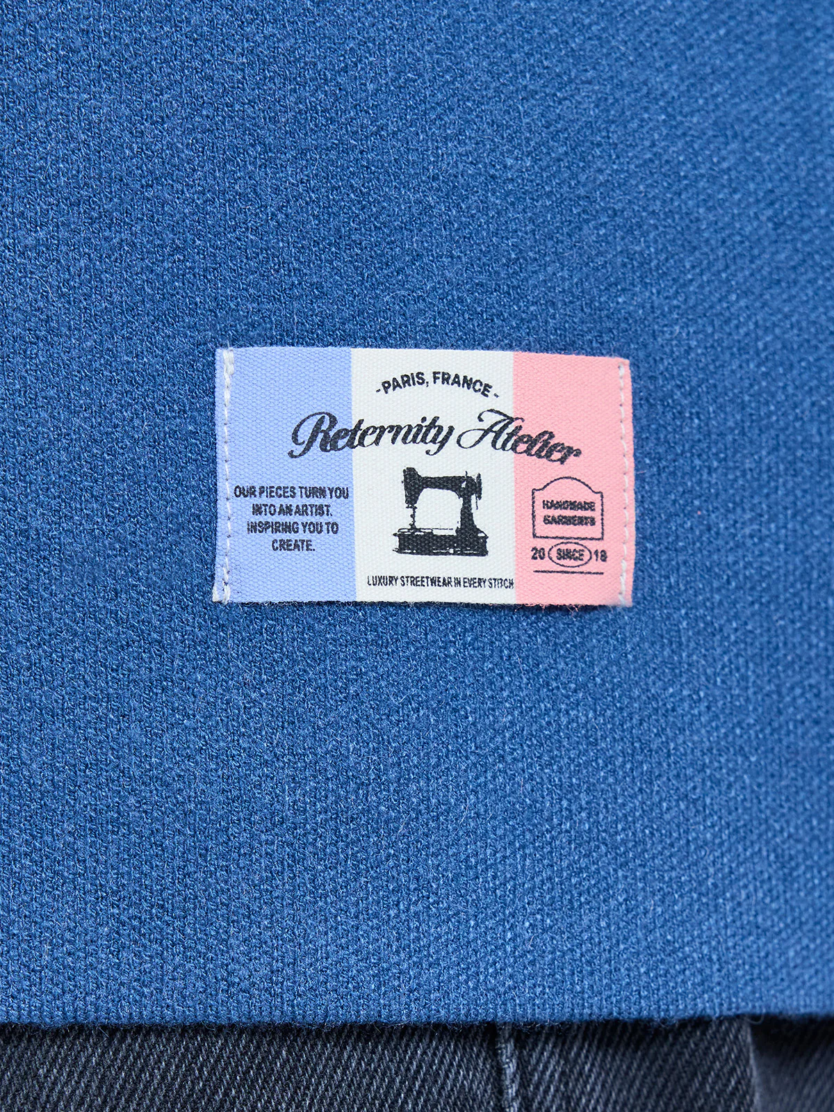 L'ART DE LA RUE KNIT POLO - BLUE - Image 9