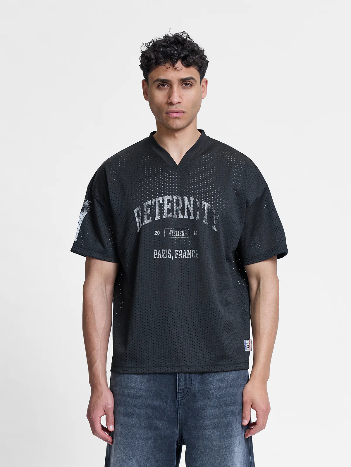 L'ART DE LA RUE MESH T-SHIRT - BLACK - Image 2