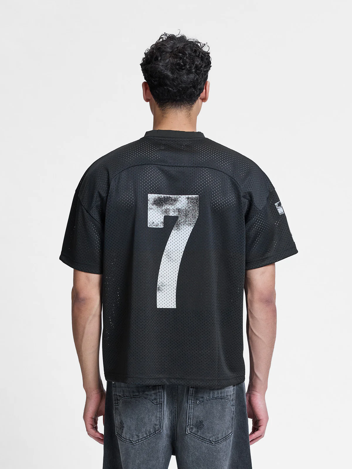 L'ART DE LA RUE MESH T-SHIRT - BLACK - Image 5