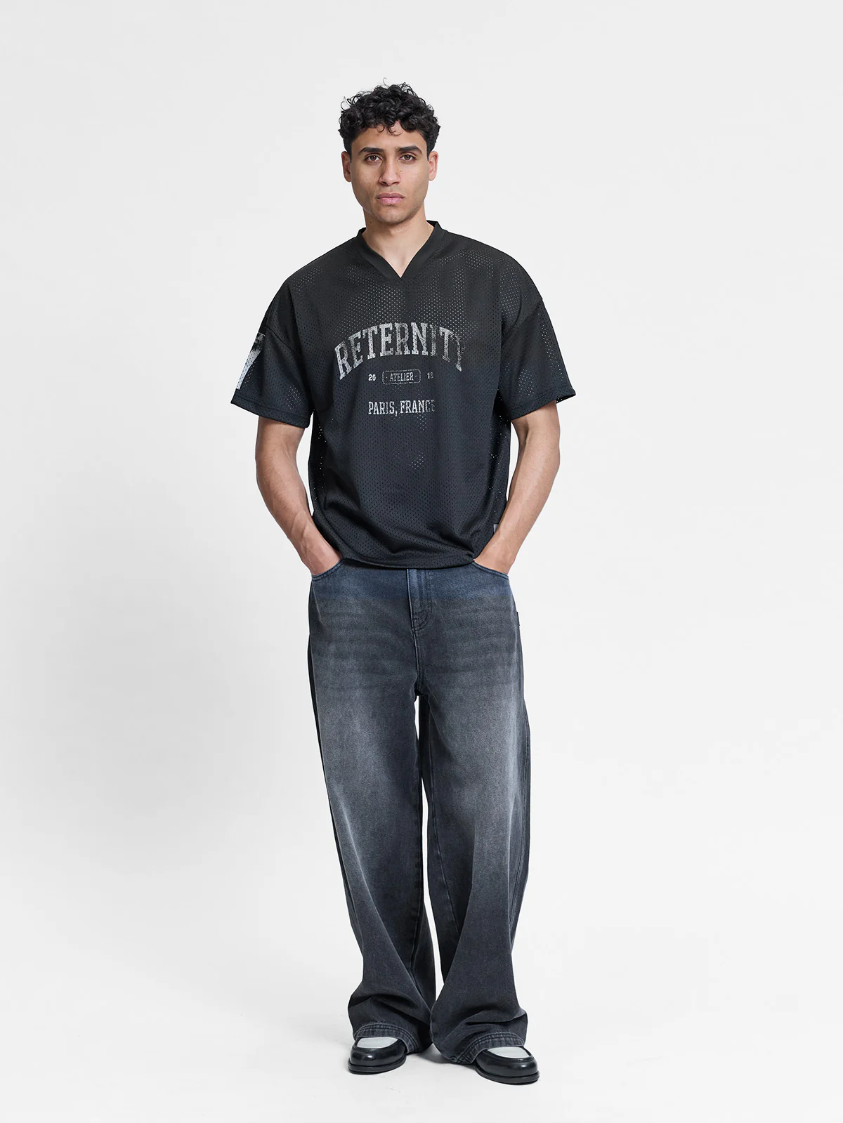 L'ART DE LA RUE MESH T-SHIRT - BLACK - Image 6