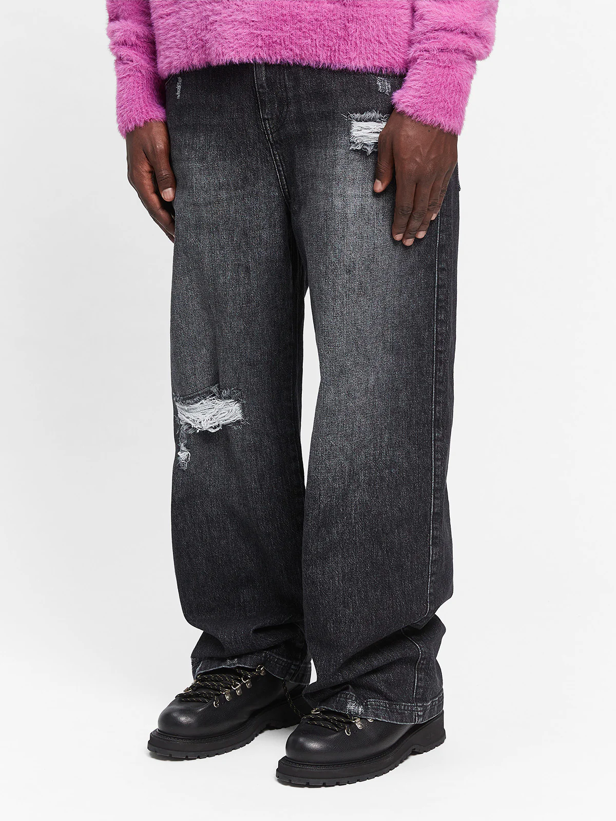 LAYERED DENIM - WASHED GREY - Image 3