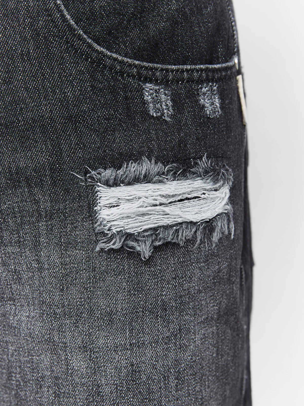 LAYERED DENIM - WASHED GREY - Image 8