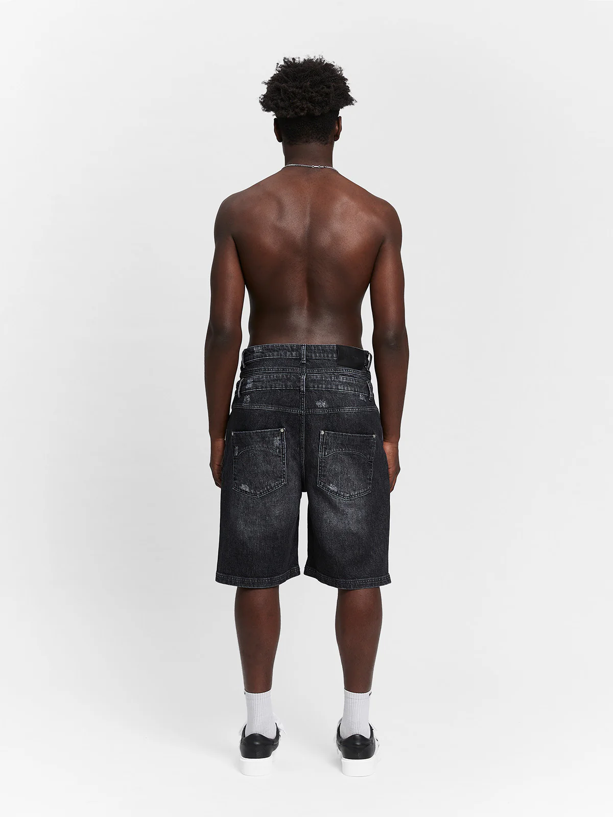 LAYERED JORTS - WASHED GREY - Image 8
