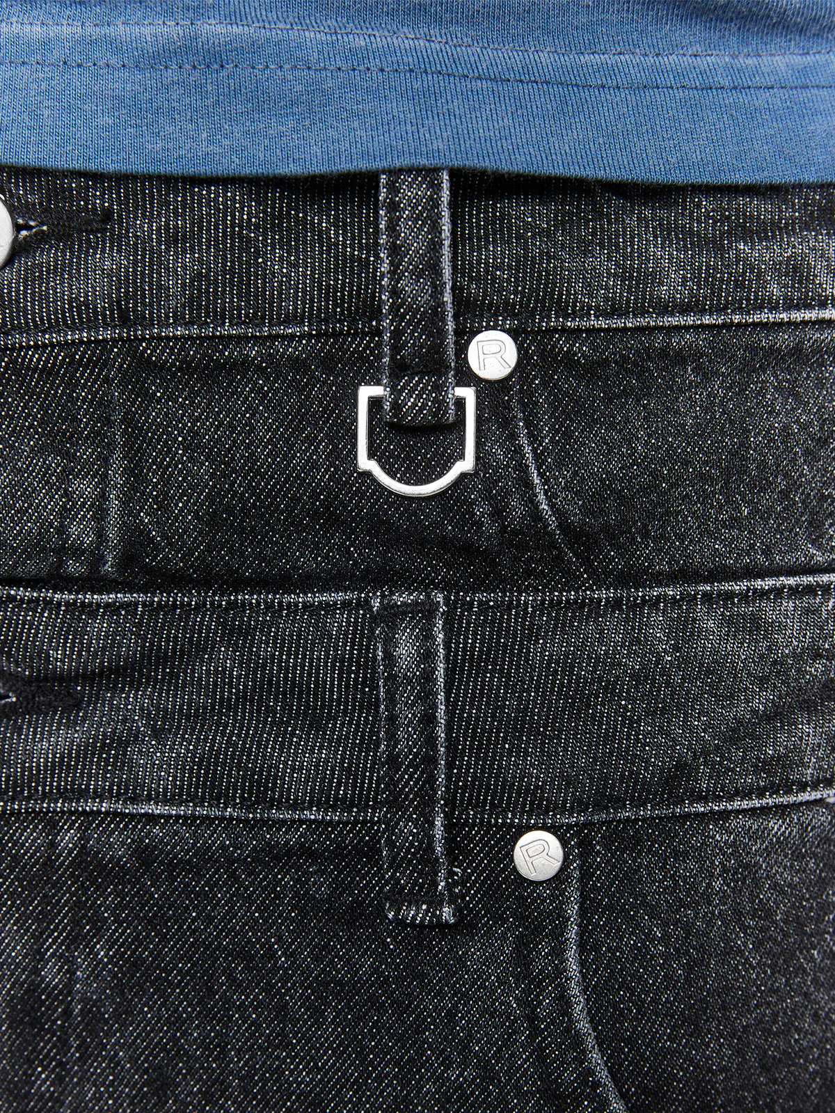 LAYERED JORTS - WASHED GREY - Image 9