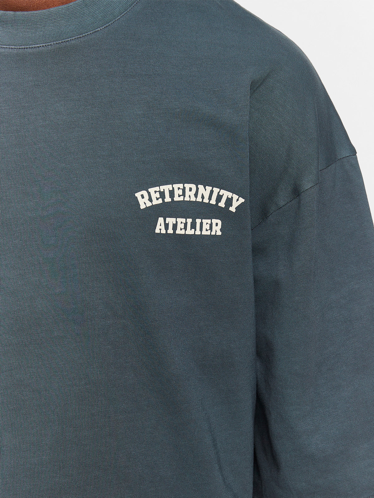 LAYERED LONGSLEEVE - WASHED GREY/CREAM - Image 8