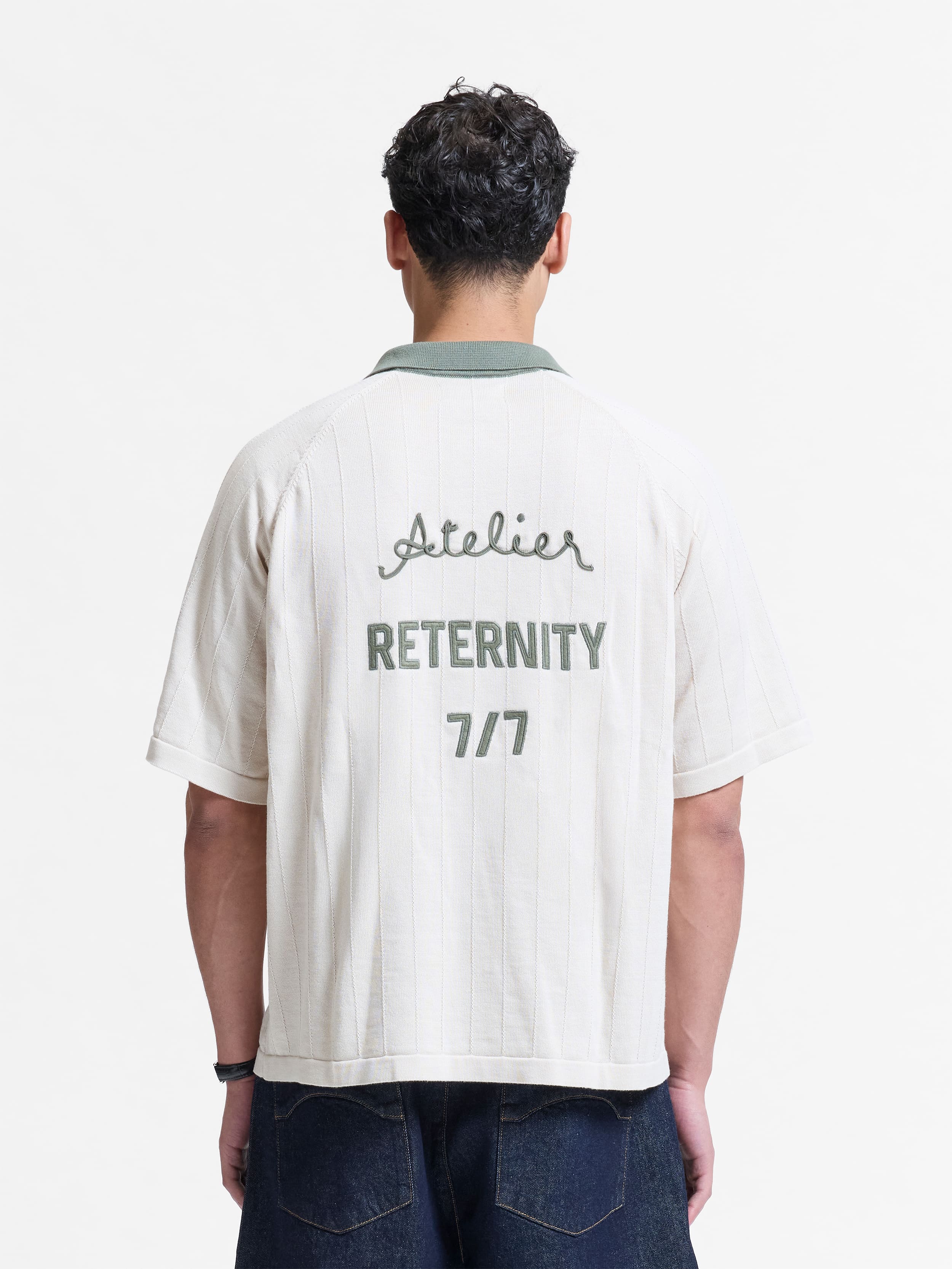 LE PROGRES KNIT POLO - CREAM - Image 6