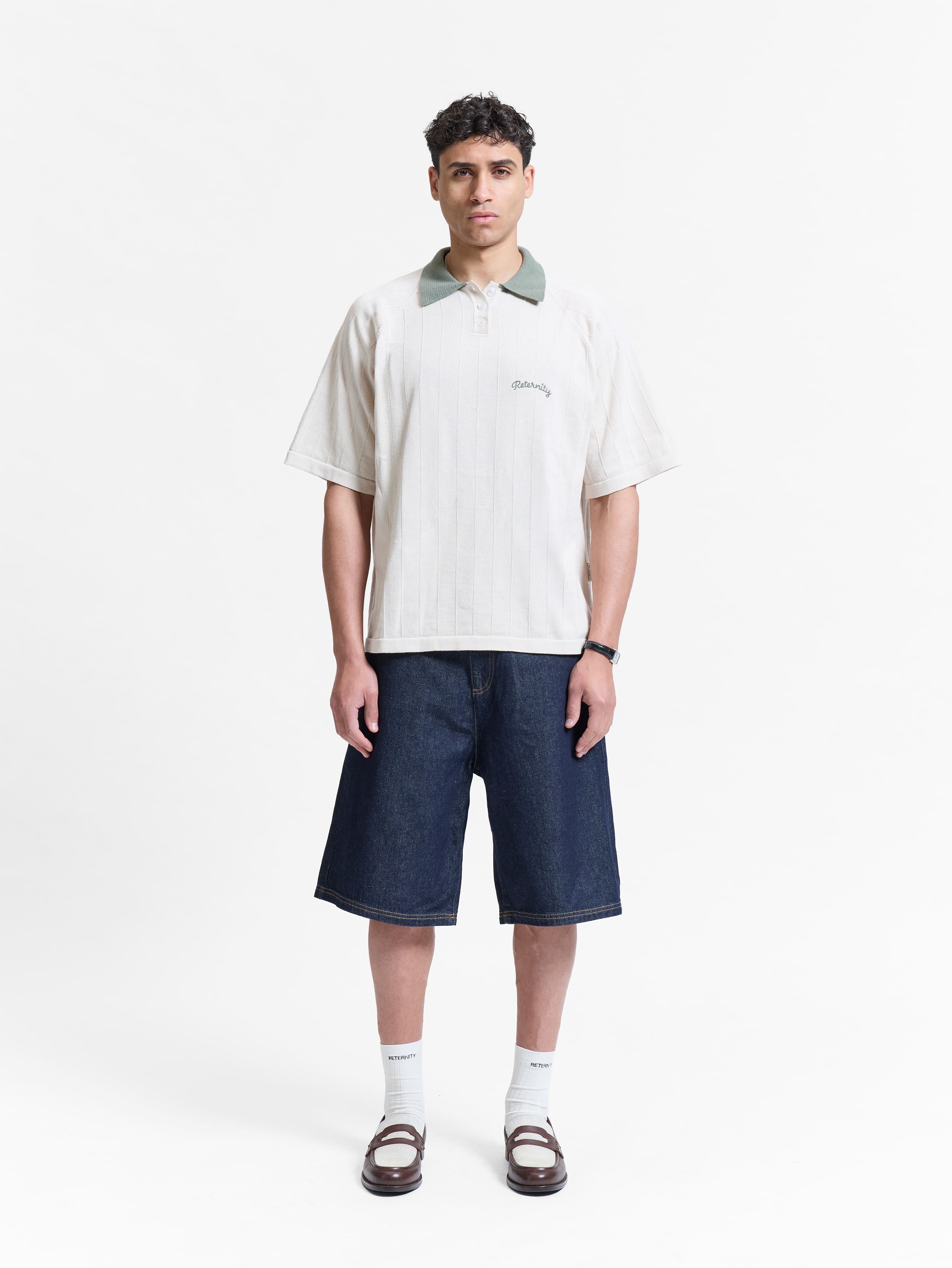 LE PROGRES KNIT POLO - CREAM - Image 7
