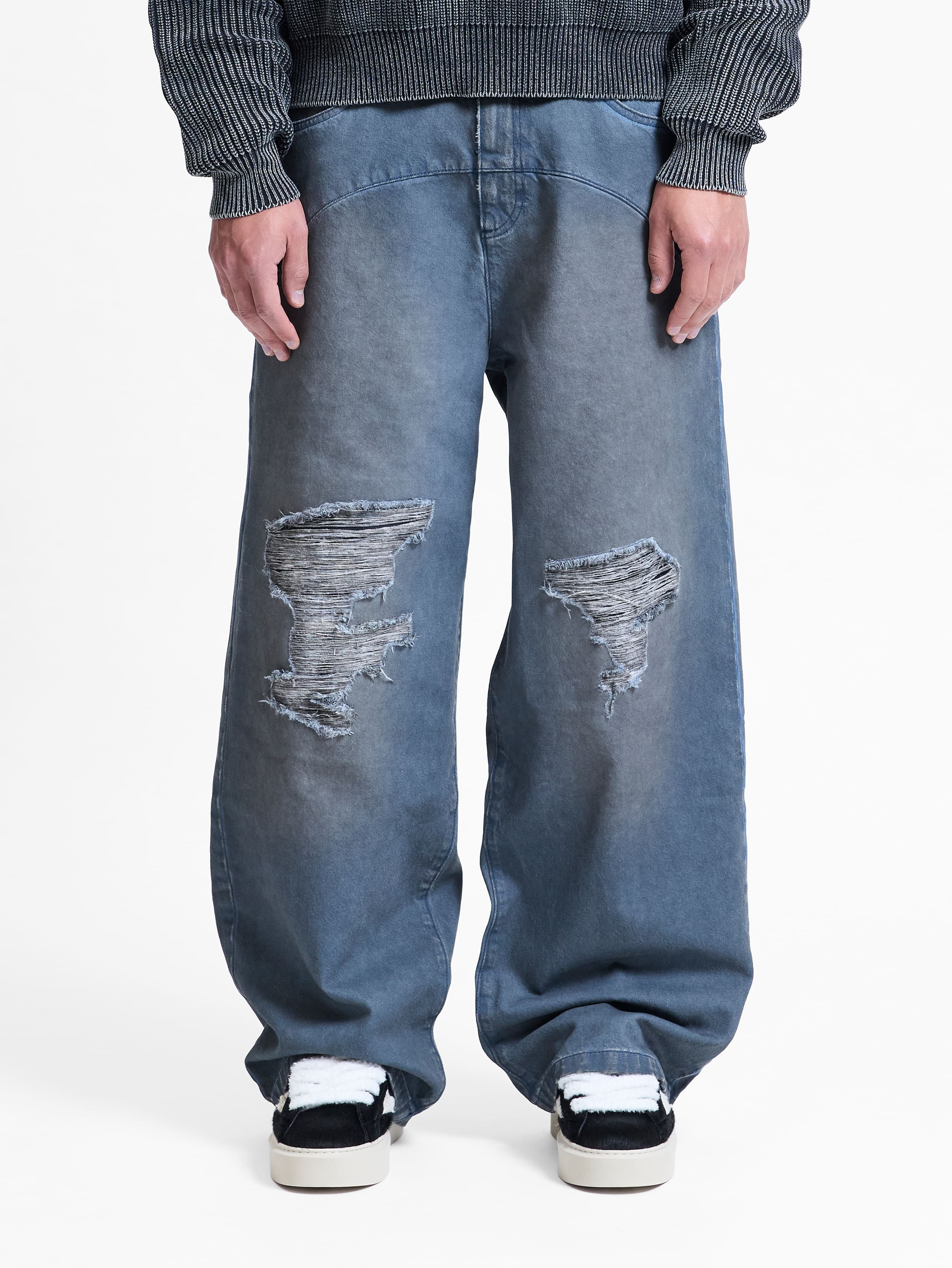 LE SCULPTÉ WAXED DENIM - BLUE - Image 2