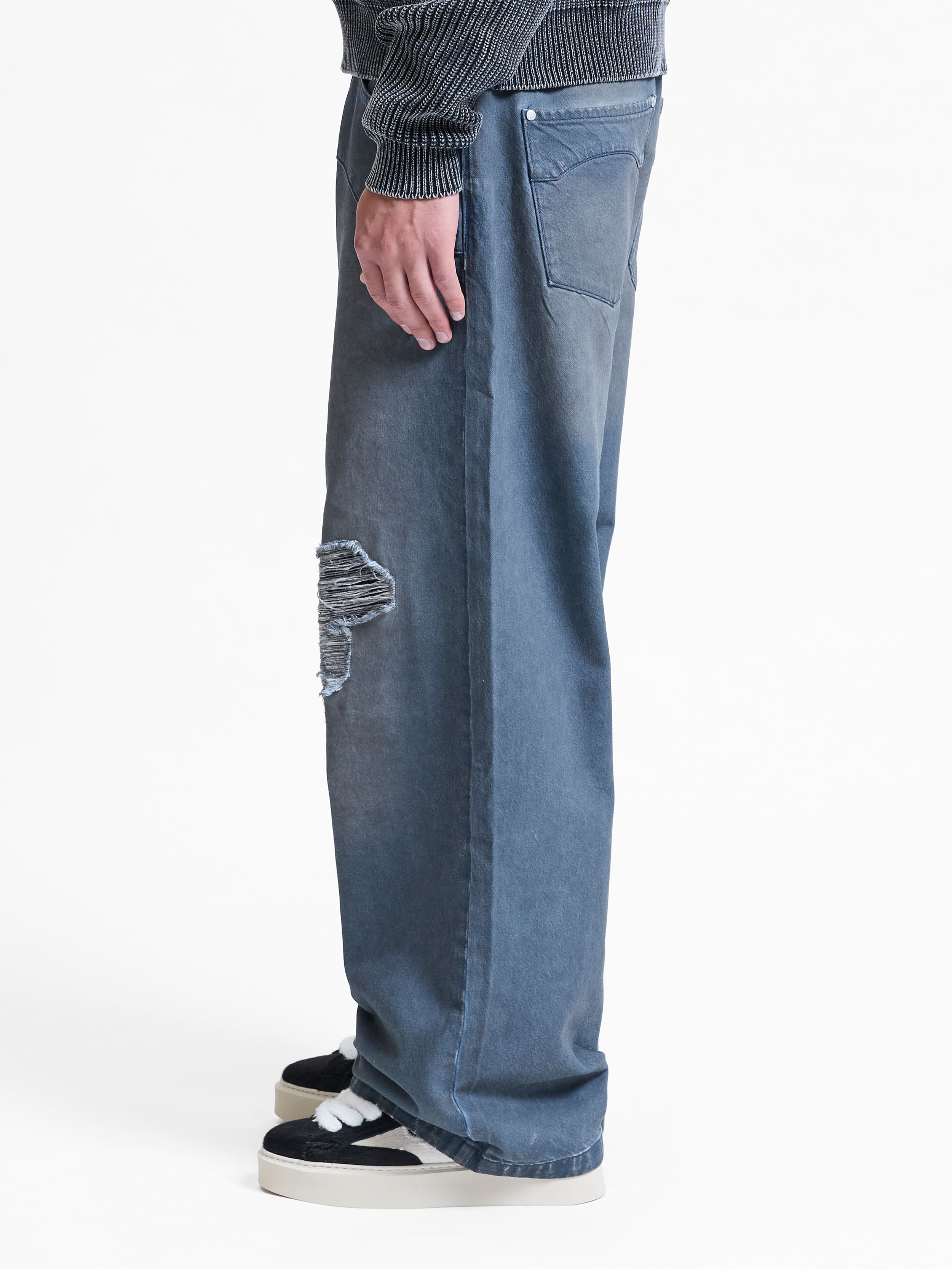 LE SCULPTÉ WAXED DENIM - BLUE - Image 4