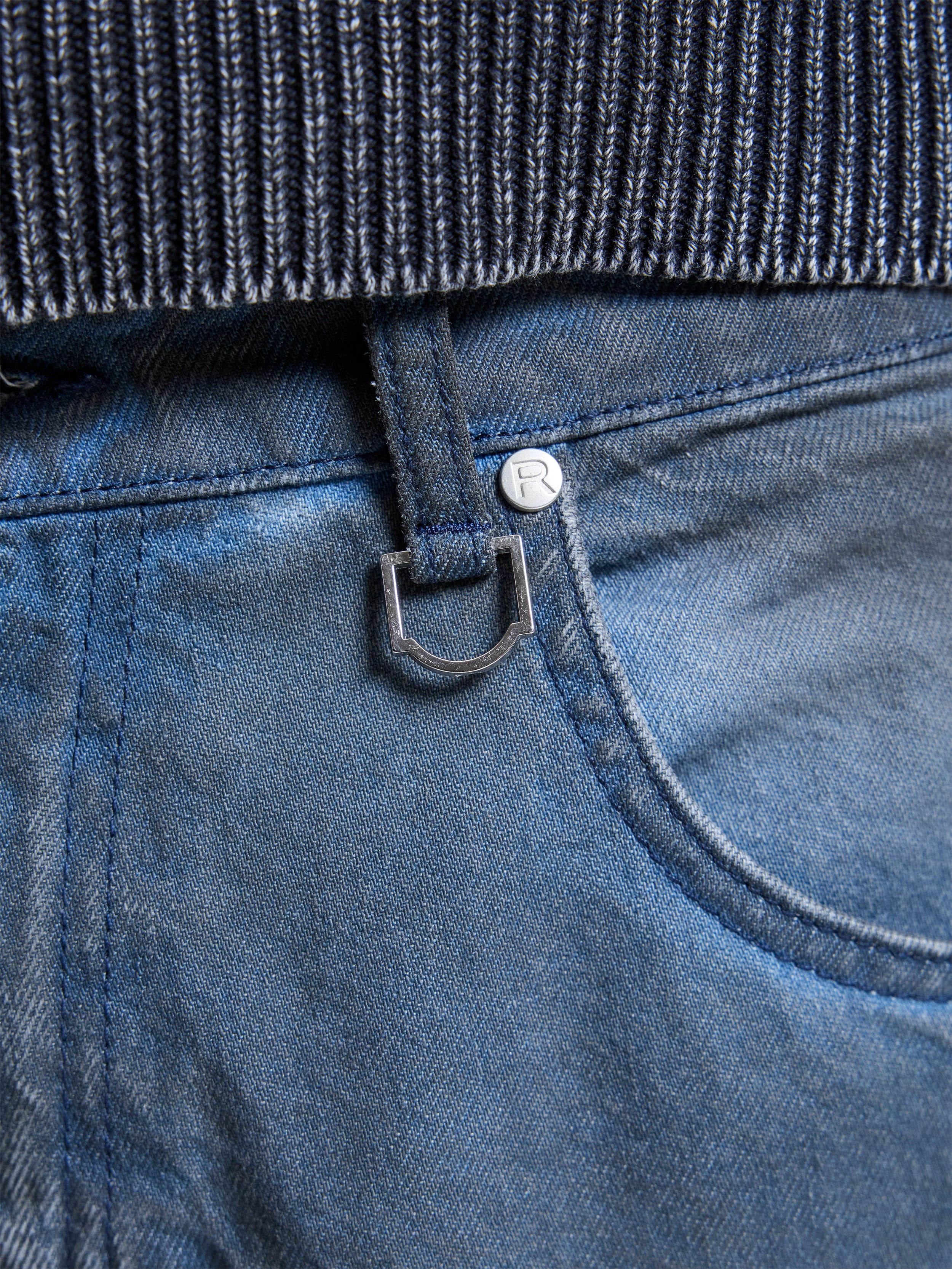 LE SCULPTÉ WAXED DENIM - BLUE - Image 8