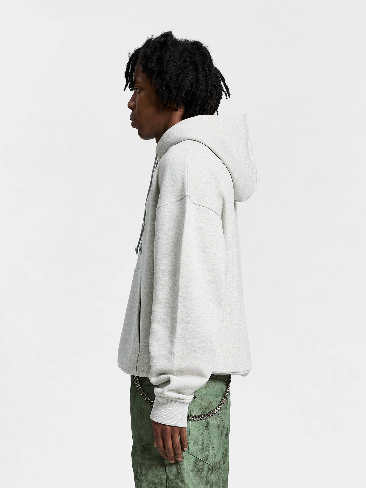 LE VERNIS HOODIE - MELANGE GREY - Image 4